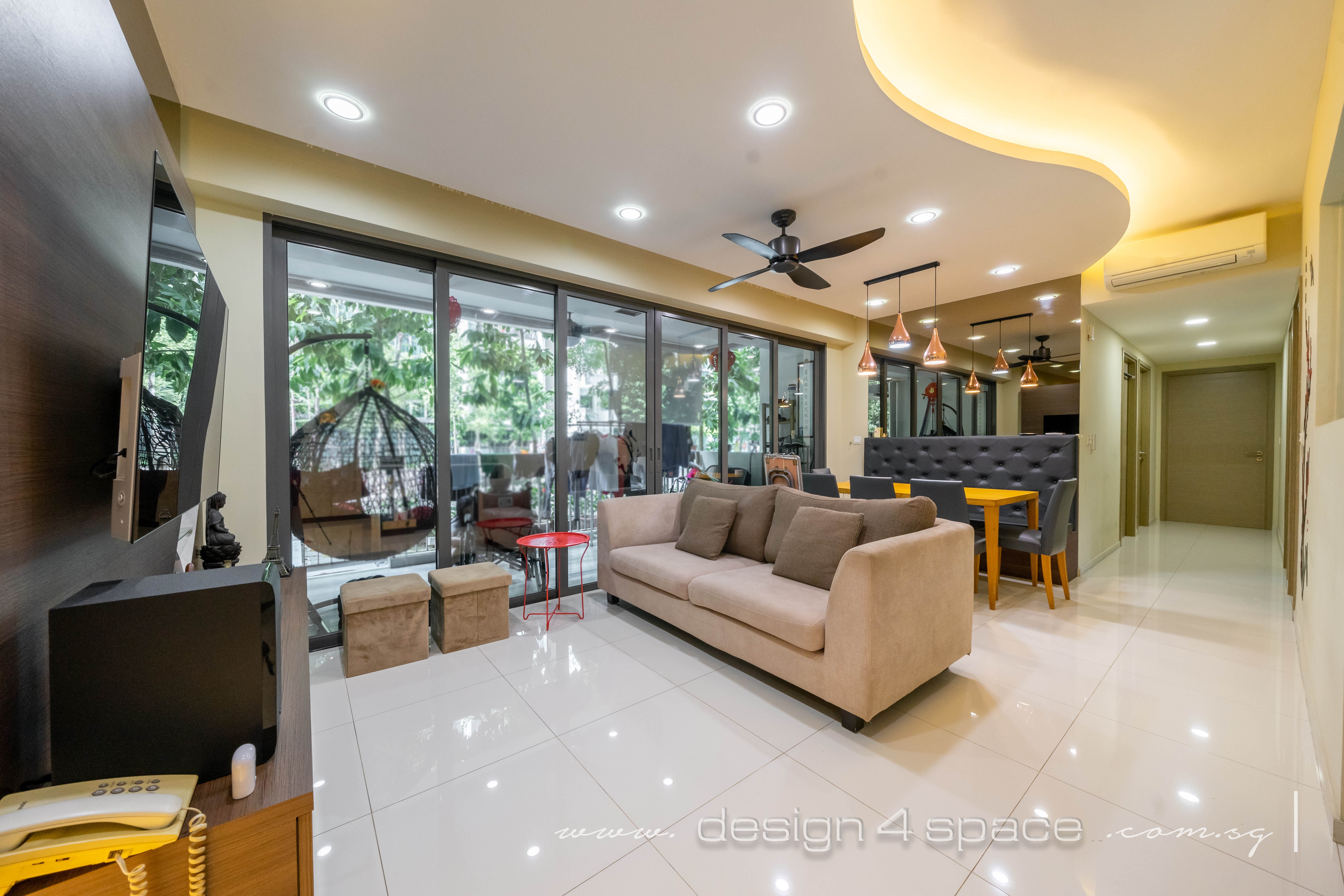 Modern Design - Living Room - Condominium - Design by Design 4 Space Pte Ltd