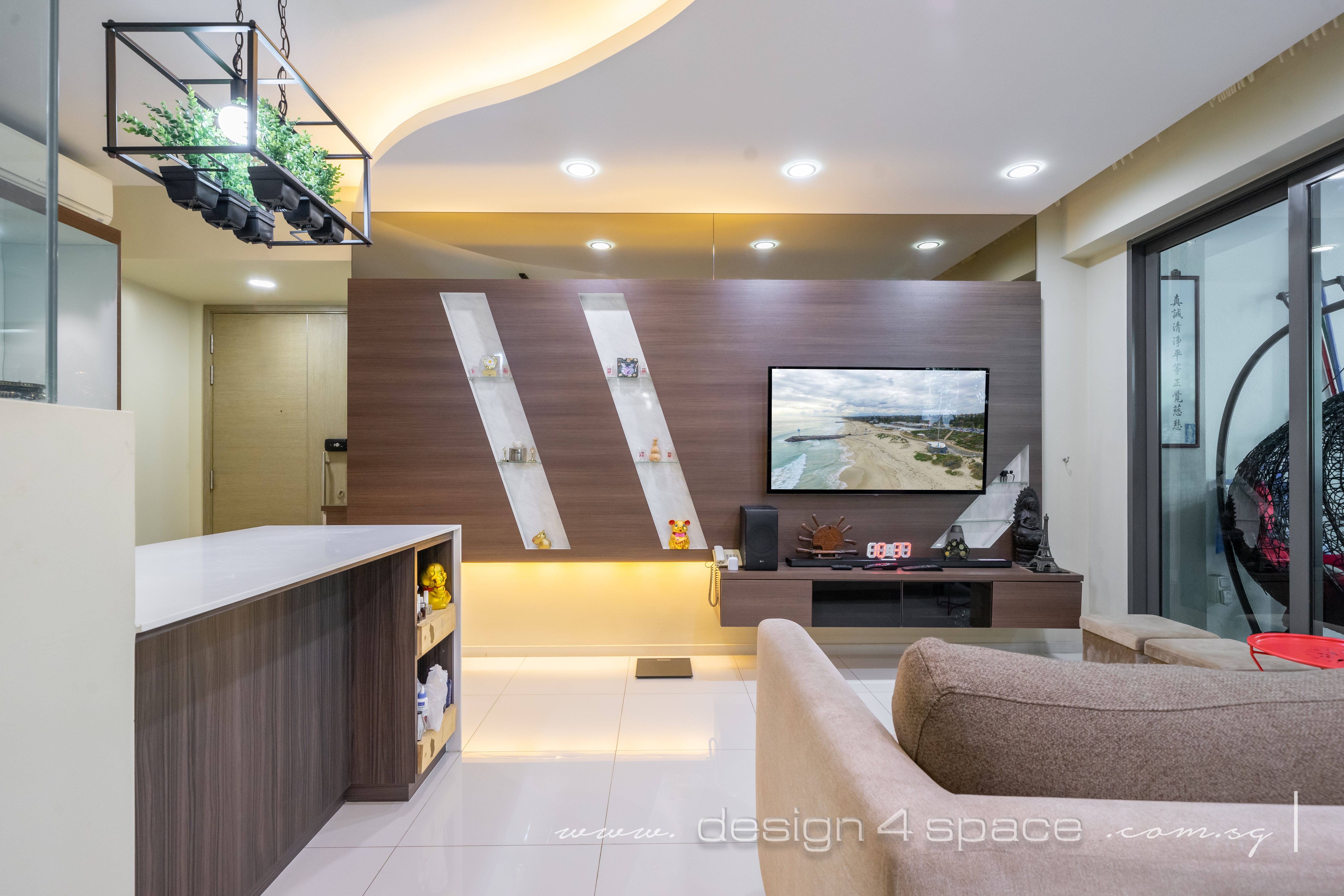 Modern Design - Living Room - Condominium - Design by Design 4 Space Pte Ltd