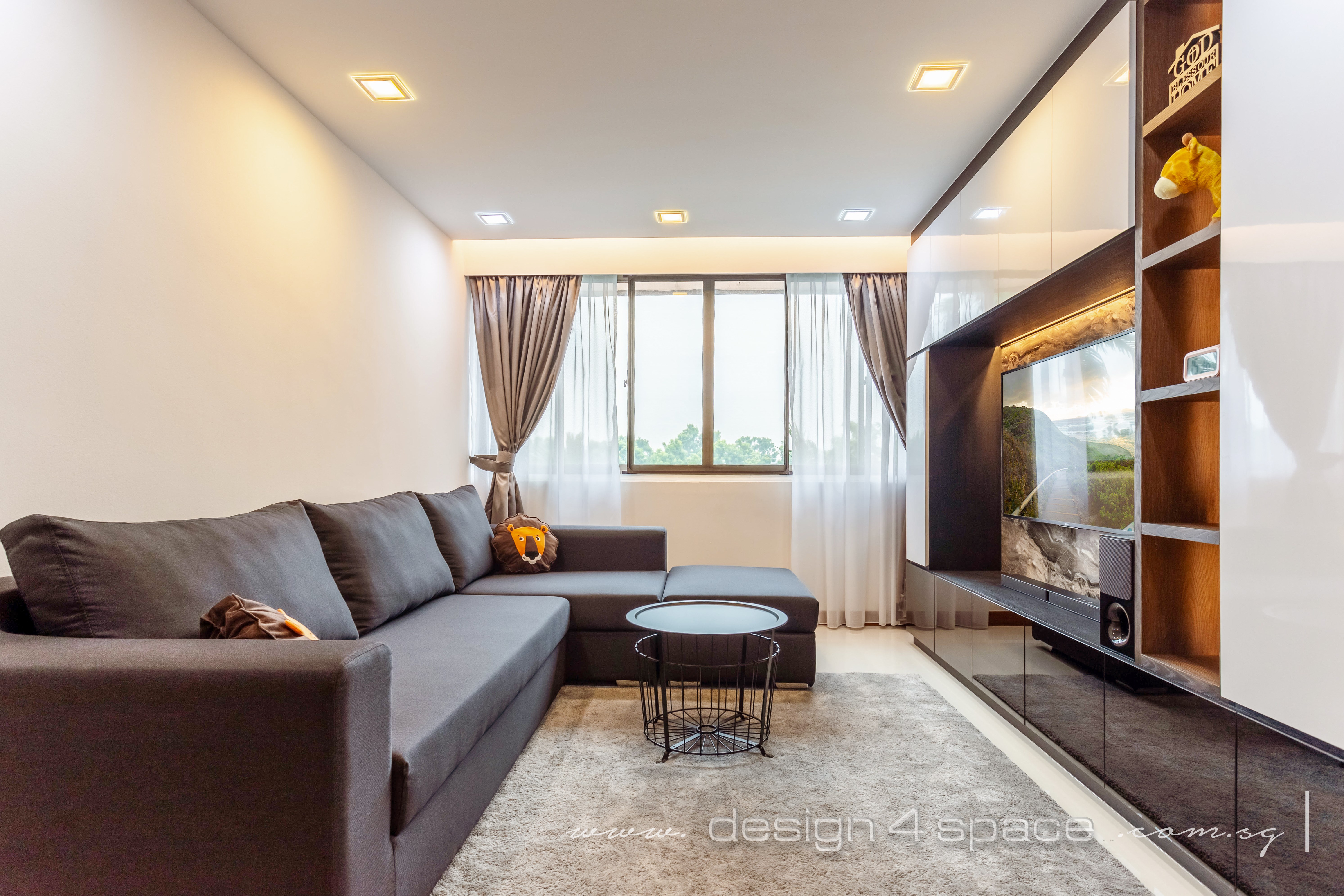 Contemporary Design - Living Room - Condominium - Design by Design 4 Space Pte Ltd