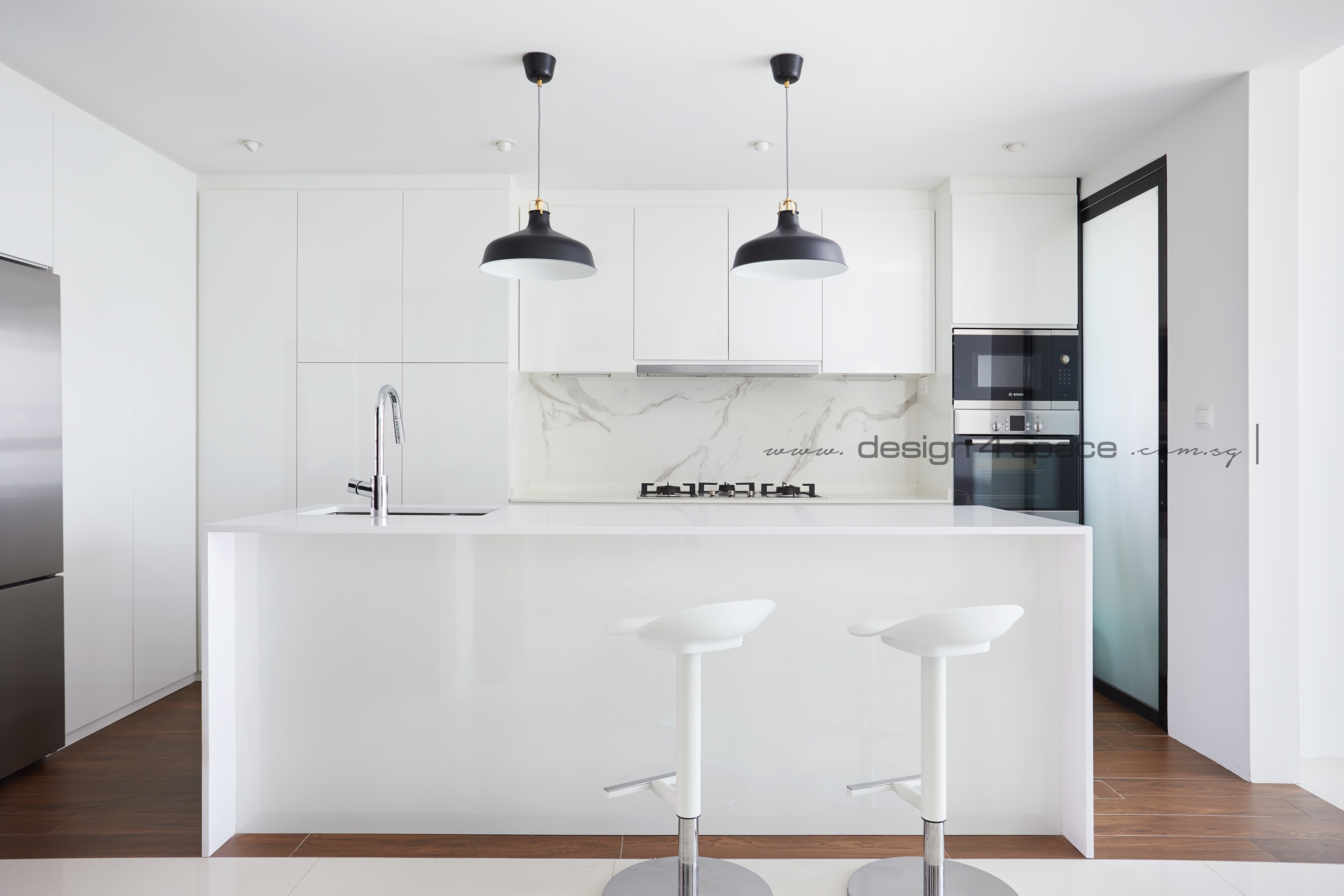 Contemporary, Scandinavian Design - Kitchen - Condominium - Design by Design 4 Space Pte Ltd