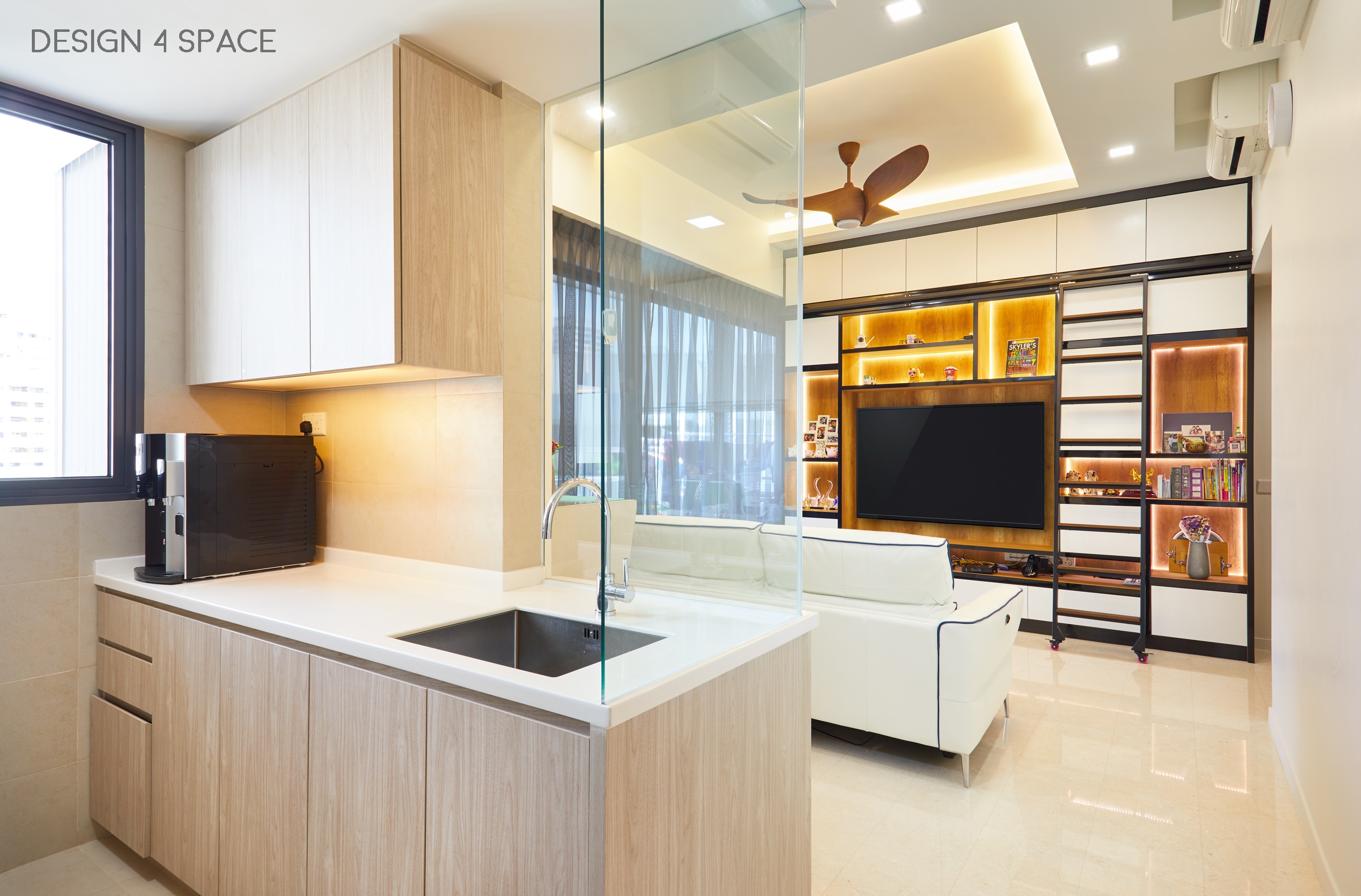 Contemporary, Modern Design - Living Room - Condominium - Design by Design 4 Space Pte Ltd