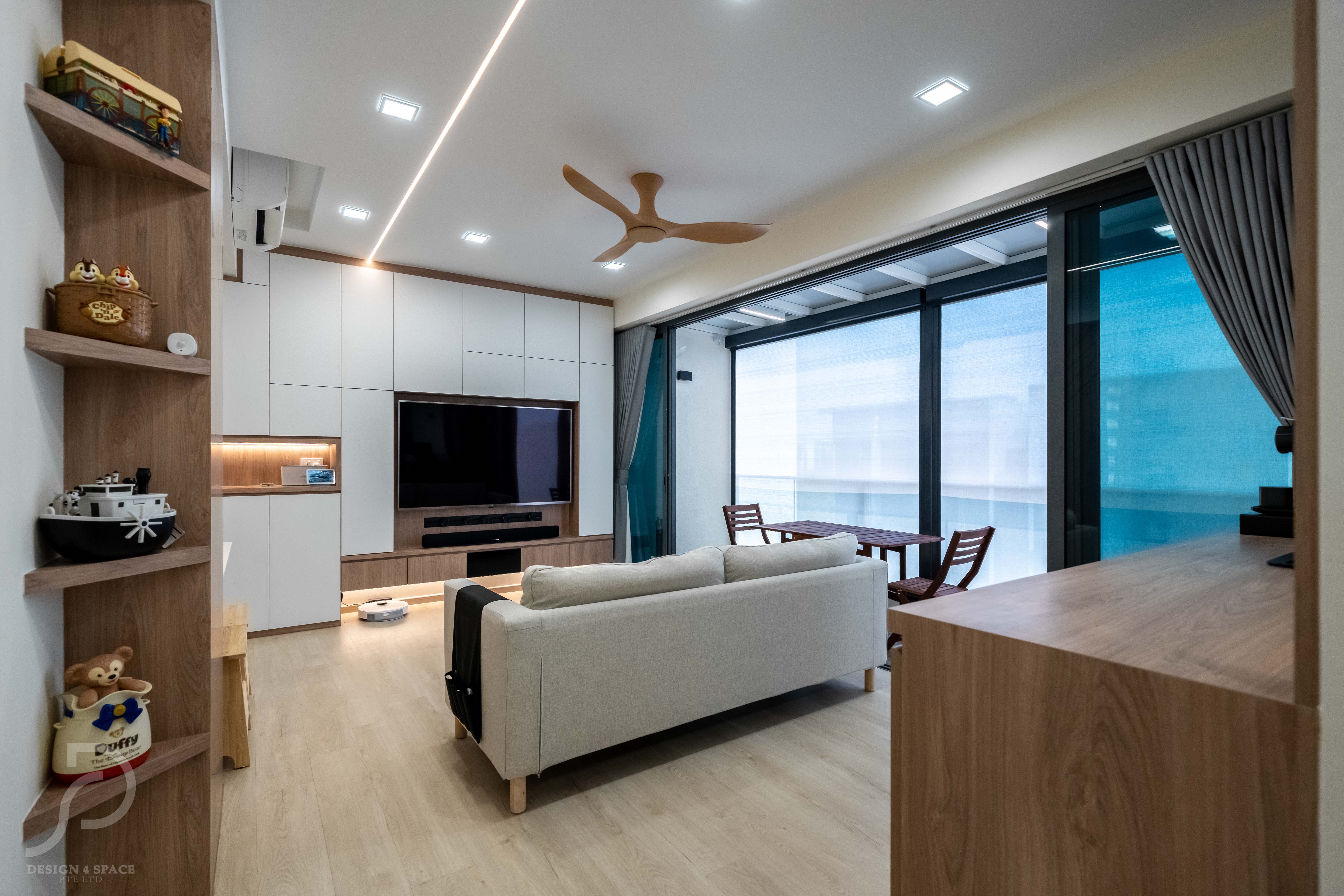 Contemporary, Modern, Scandinavian Design - Living Room - Condominium - Design by Design 4 Space Pte Ltd