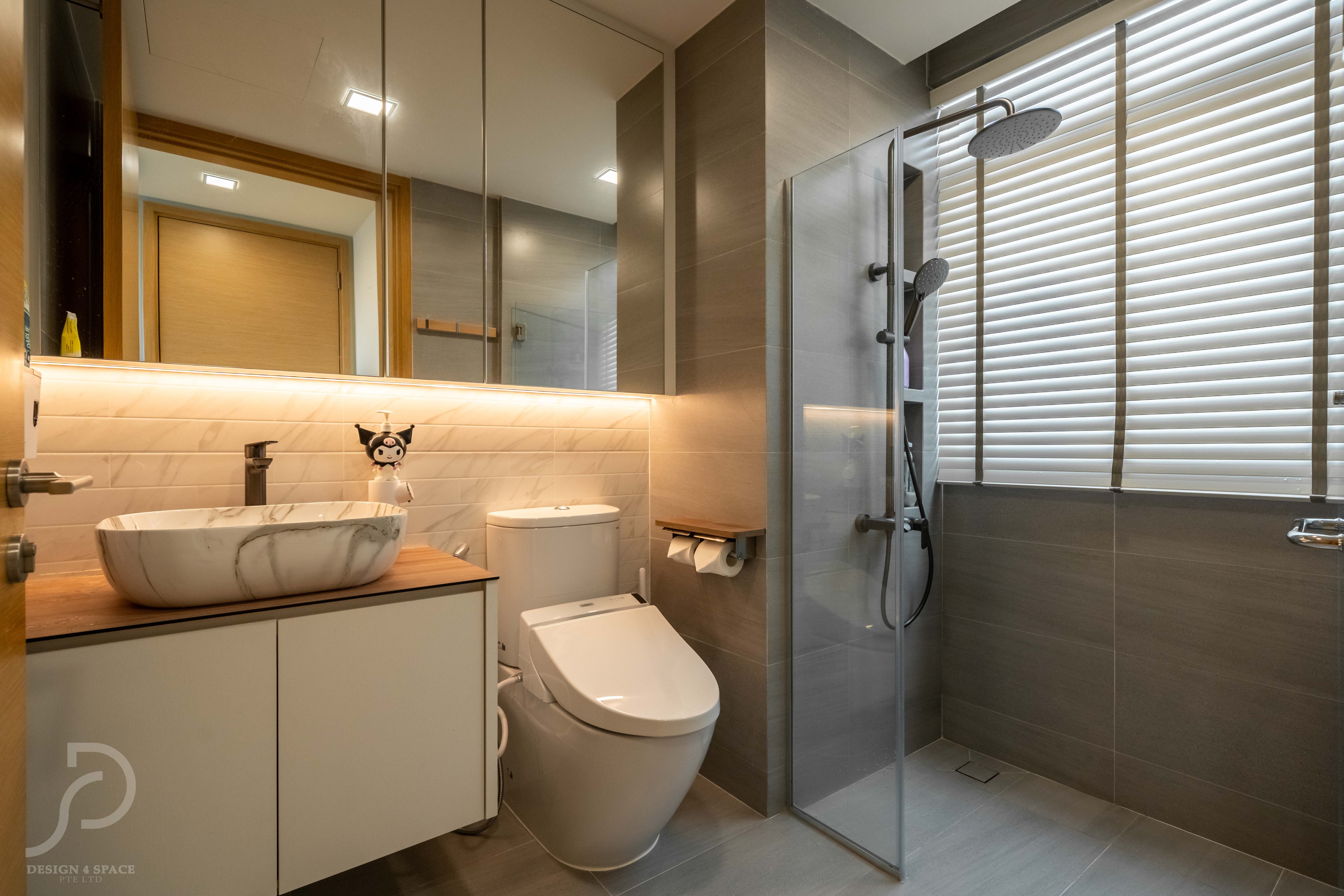 Contemporary, Modern, Scandinavian Design - Bathroom - Condominium - Design by Design 4 Space Pte Ltd