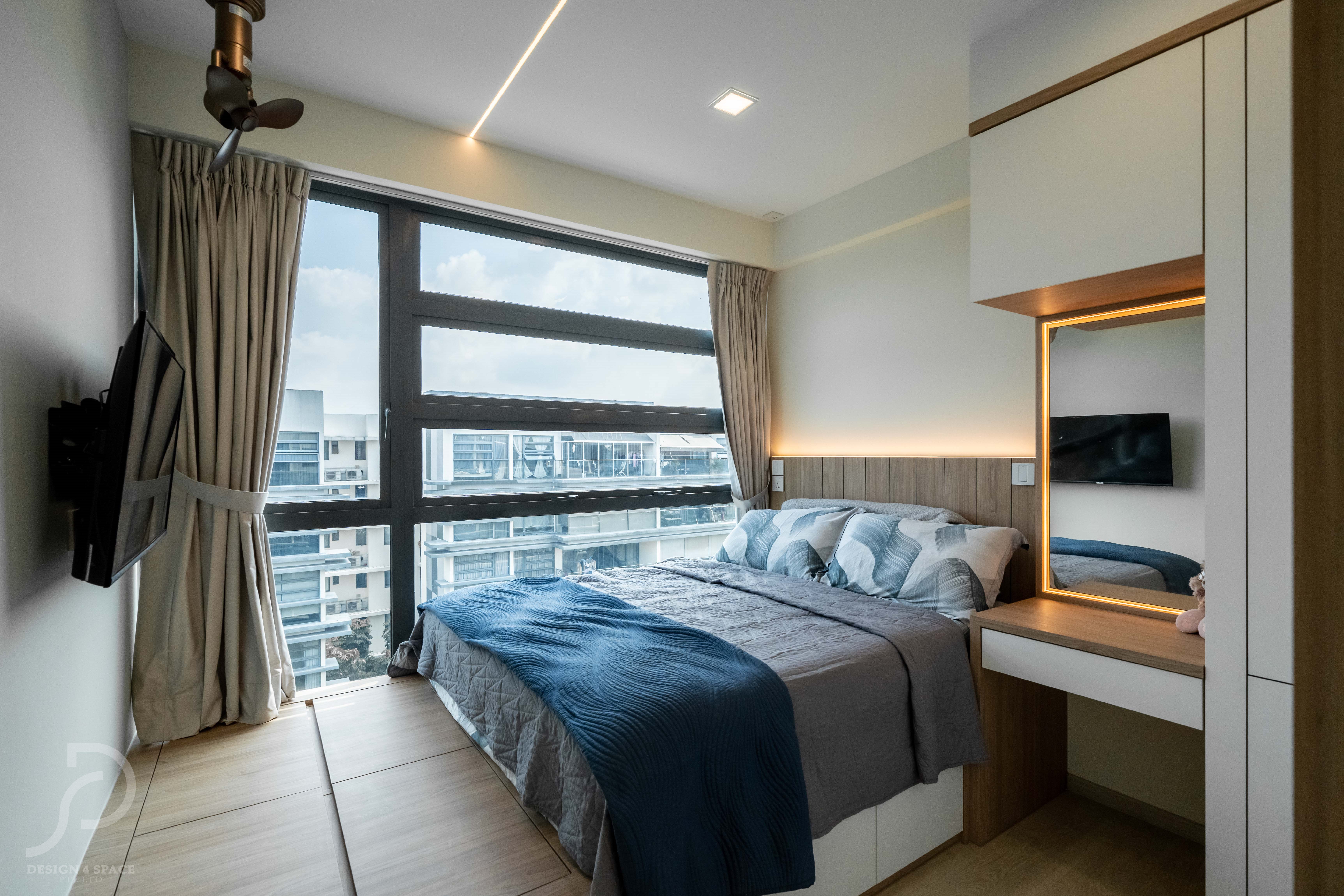 Contemporary, Modern, Scandinavian Design - Bedroom - Condominium - Design by Design 4 Space Pte Ltd