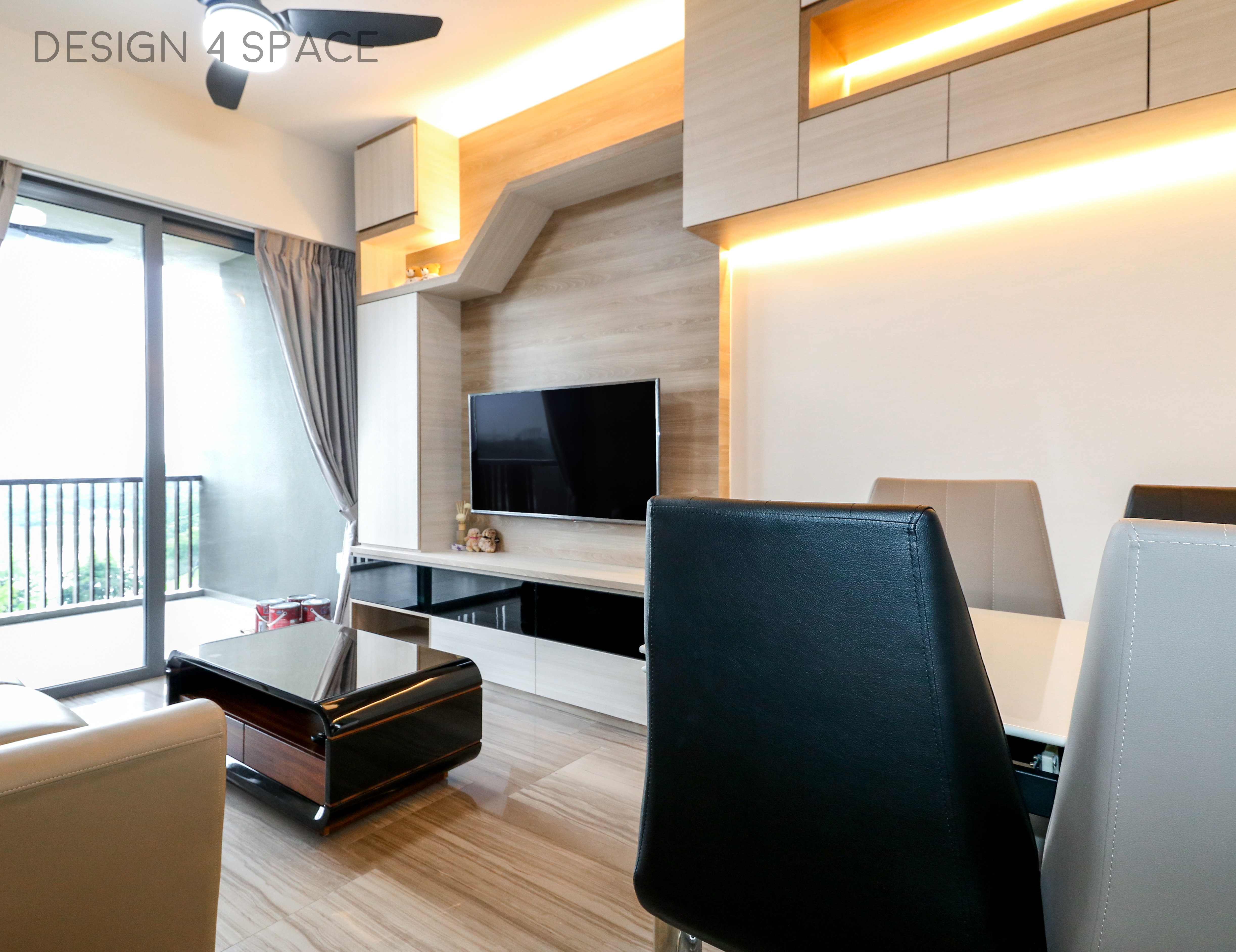 Contemporary, Modern Design - Living Room - Condominium - Design by Design 4 Space Pte Ltd