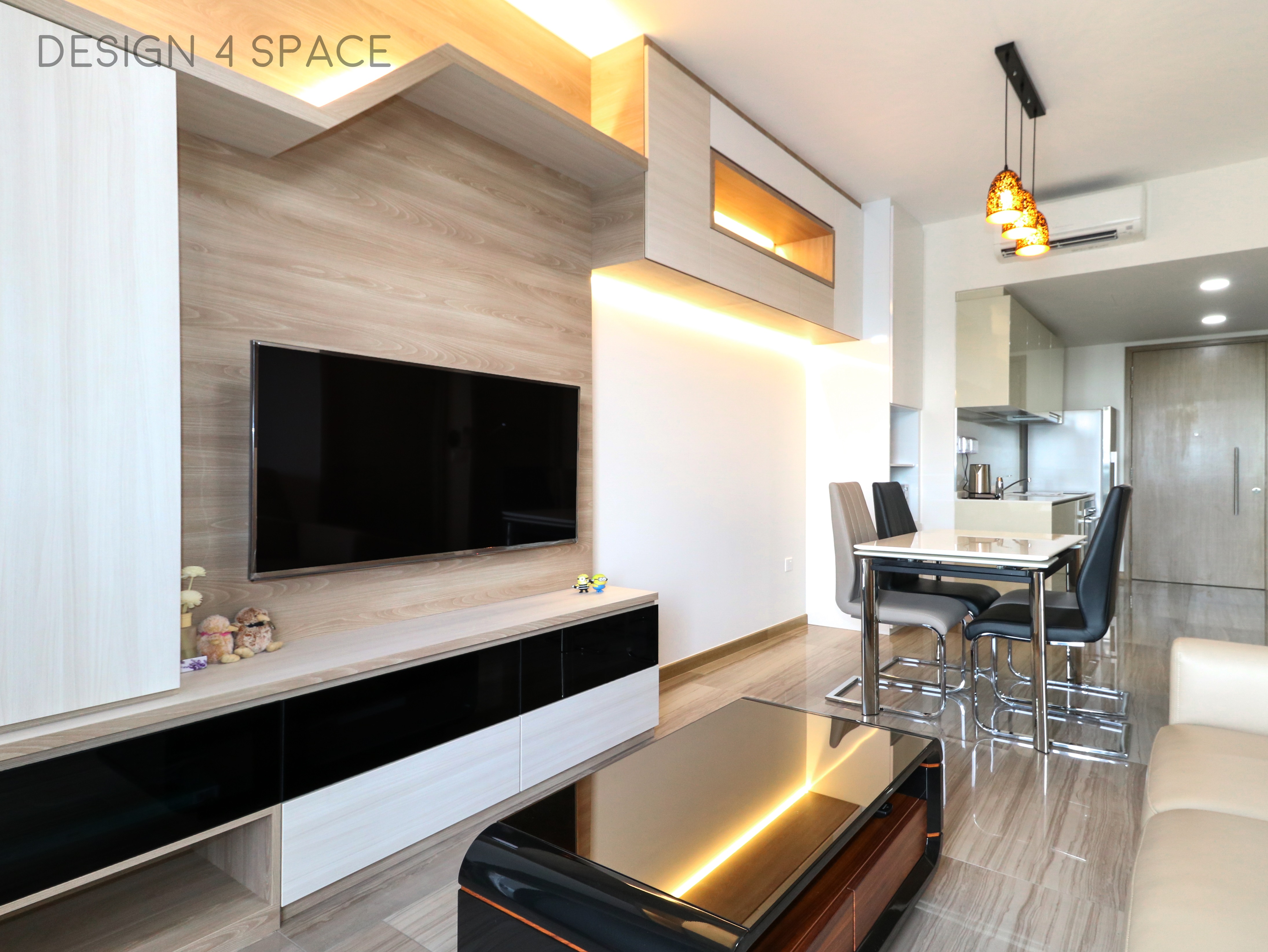 Contemporary, Modern Design - Living Room - Condominium - Design by Design 4 Space Pte Ltd