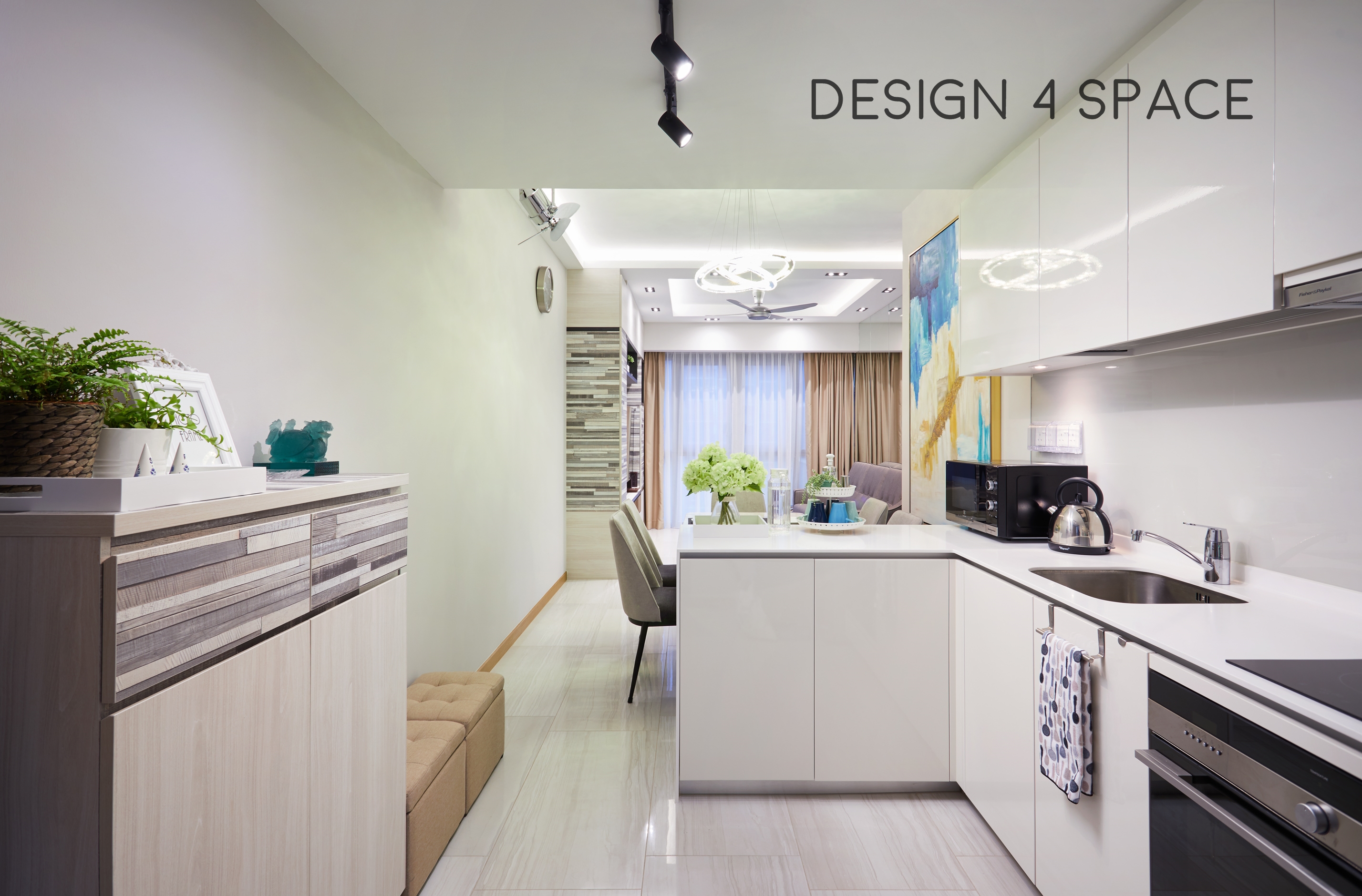 Contemporary, Minimalist, Modern Design - Kitchen - Condominium - Design by Design 4 Space Pte Ltd