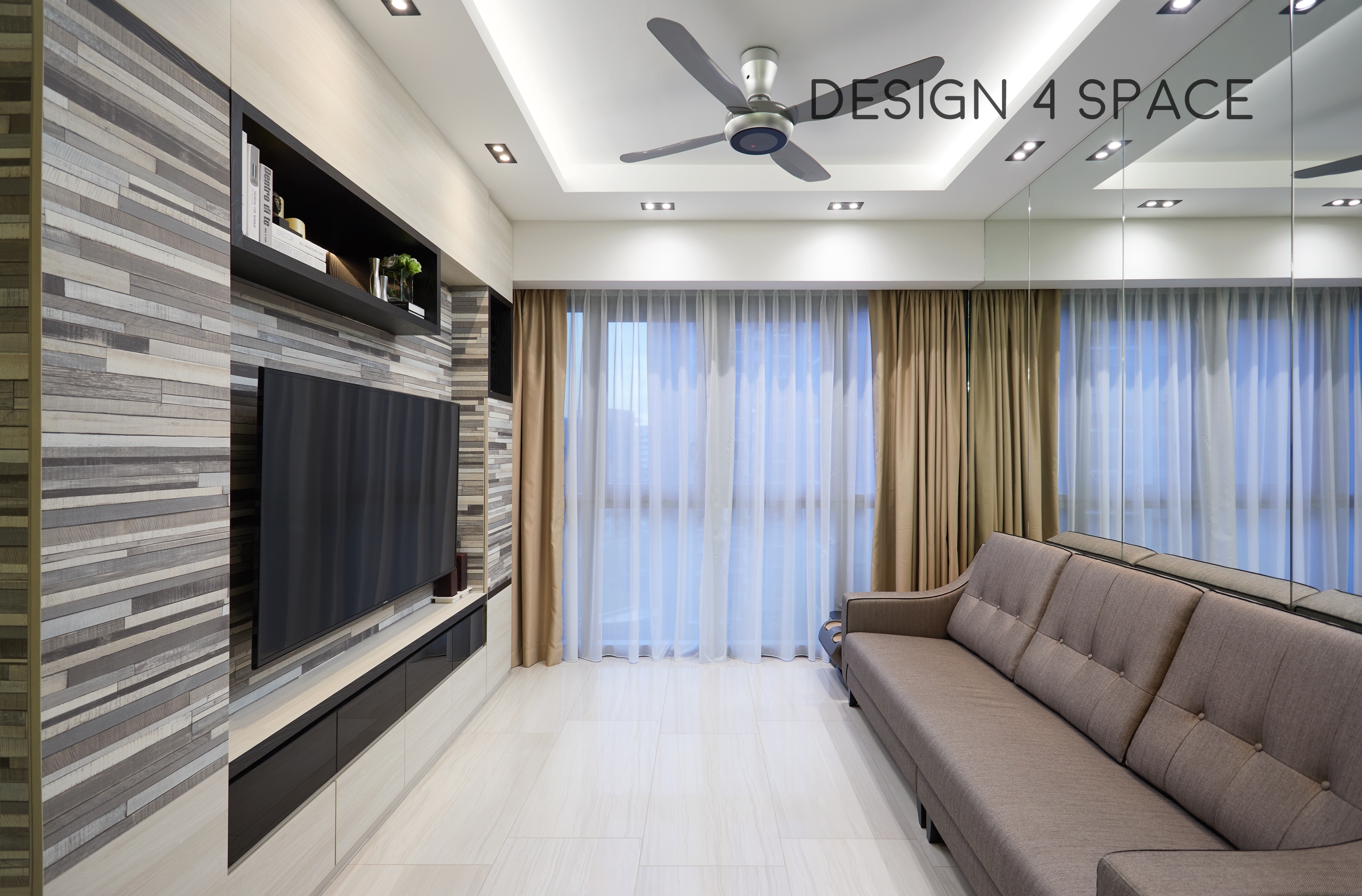 Contemporary, Minimalist, Modern Design - Living Room - Condominium - Design by Design 4 Space Pte Ltd