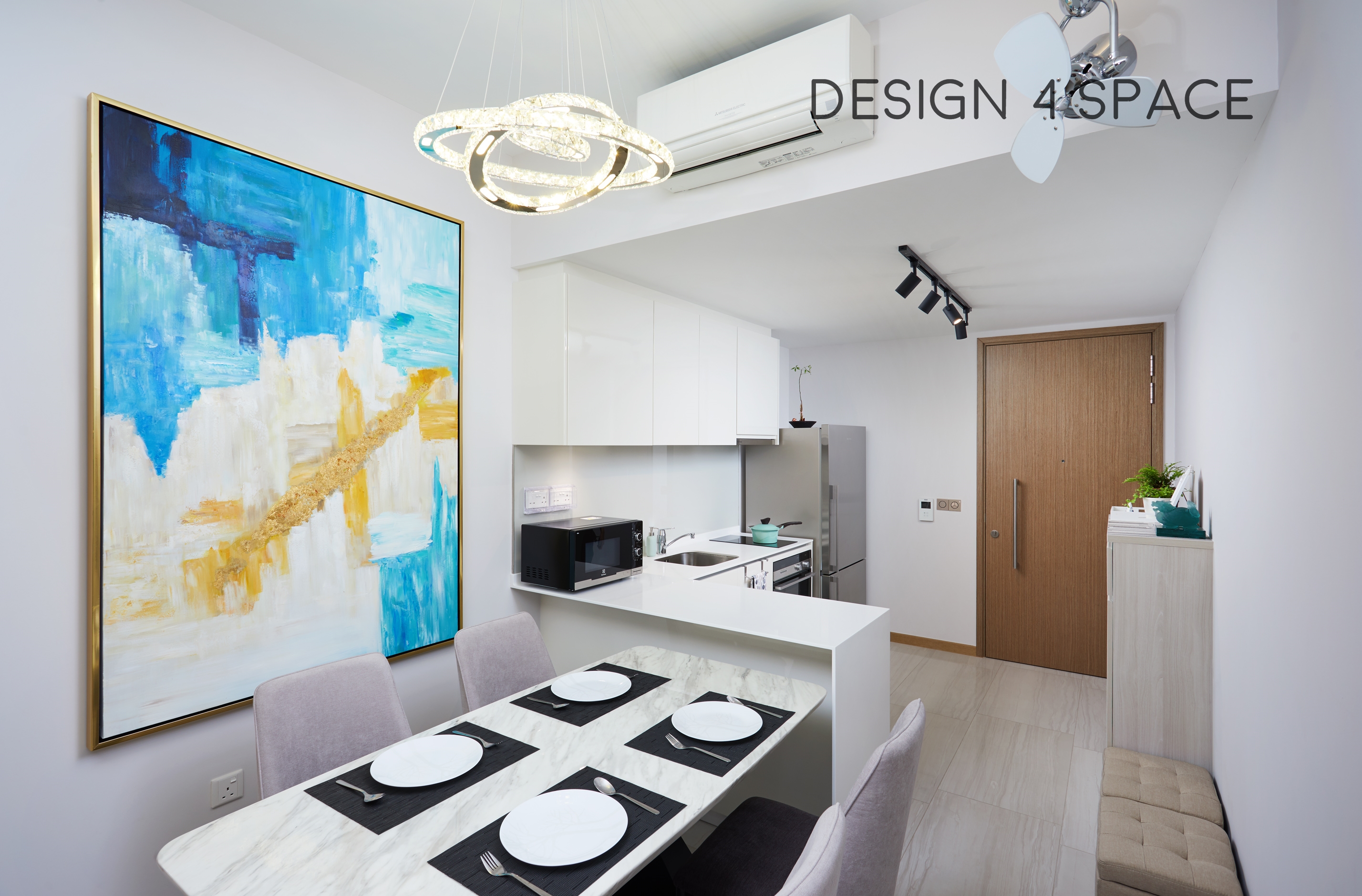 Contemporary, Minimalist, Modern Design - Dining Room - Condominium - Design by Design 4 Space Pte Ltd