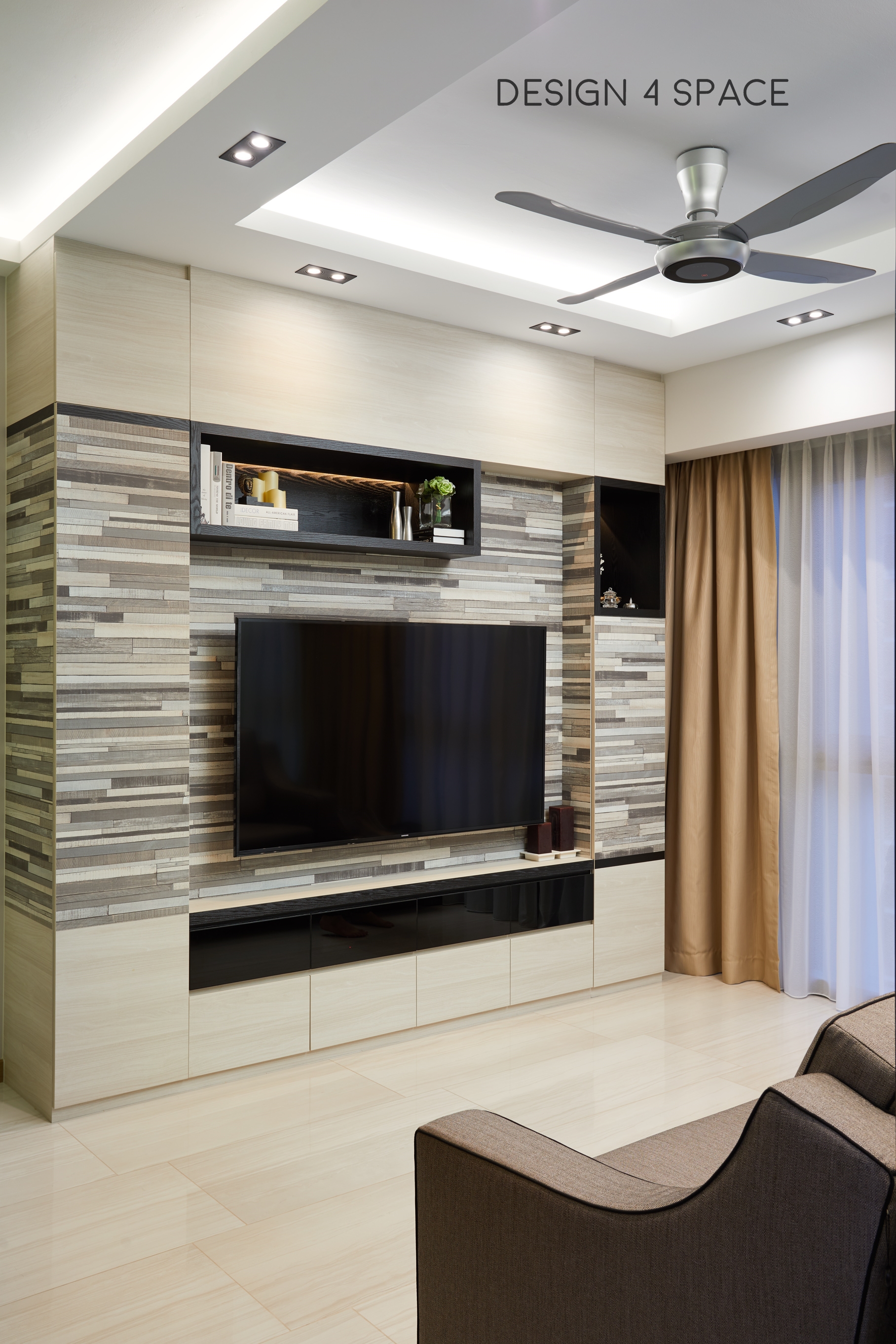 Contemporary, Minimalist, Modern Design - Living Room - Condominium - Design by Design 4 Space Pte Ltd