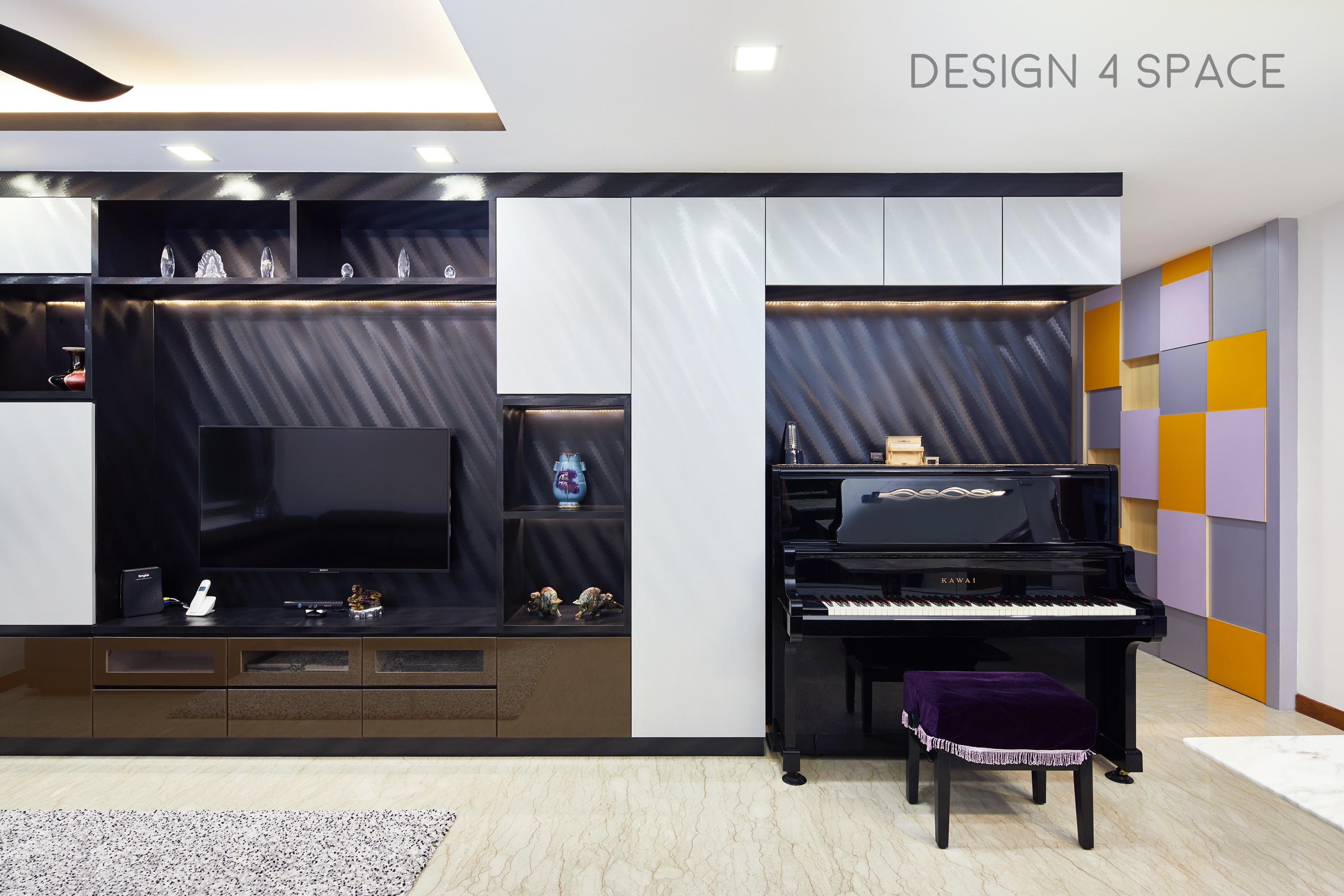 Contemporary, Modern Design - Living Room - Condominium - Design by Design 4 Space Pte Ltd