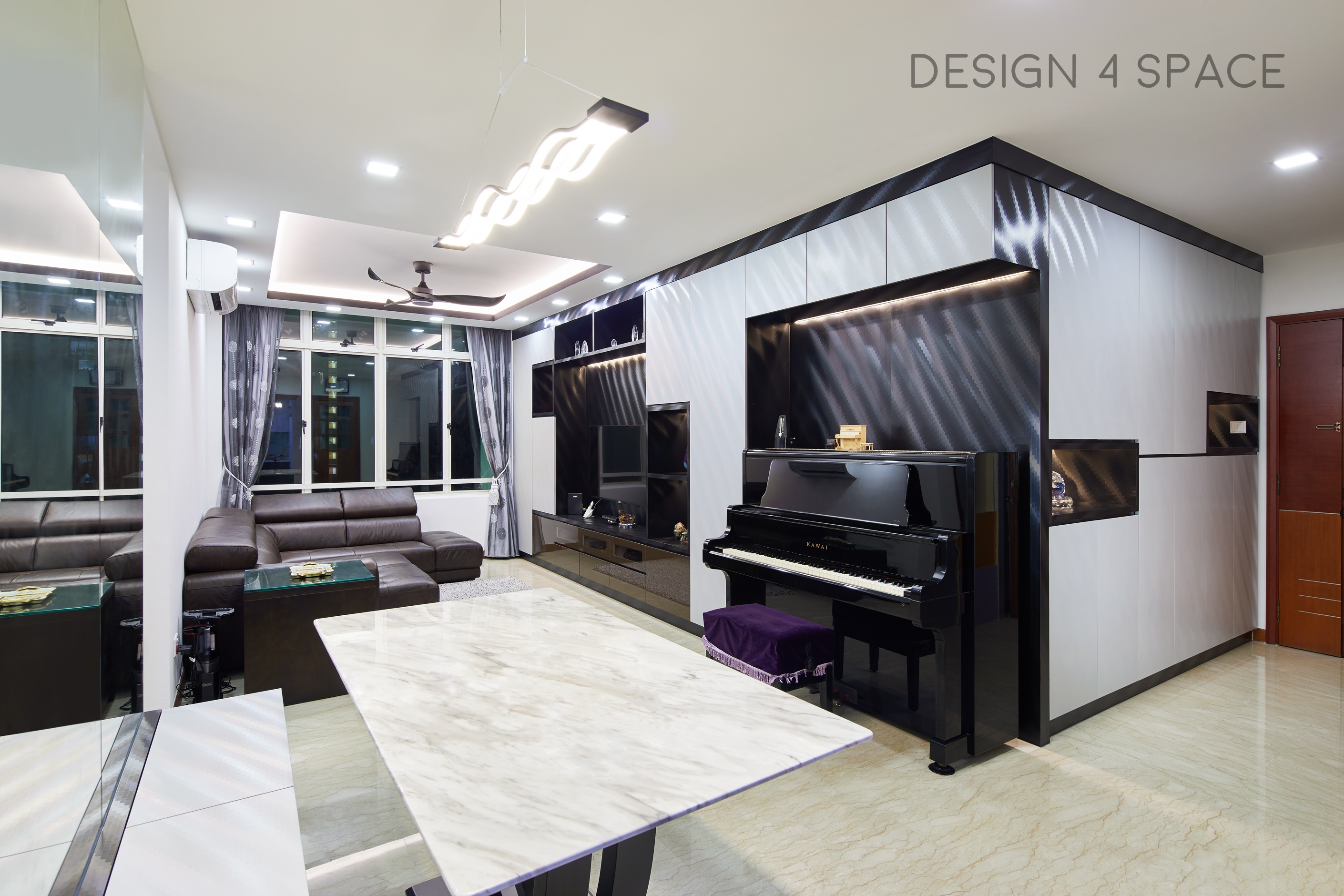 Contemporary, Modern Design - Living Room - Condominium - Design by Design 4 Space Pte Ltd