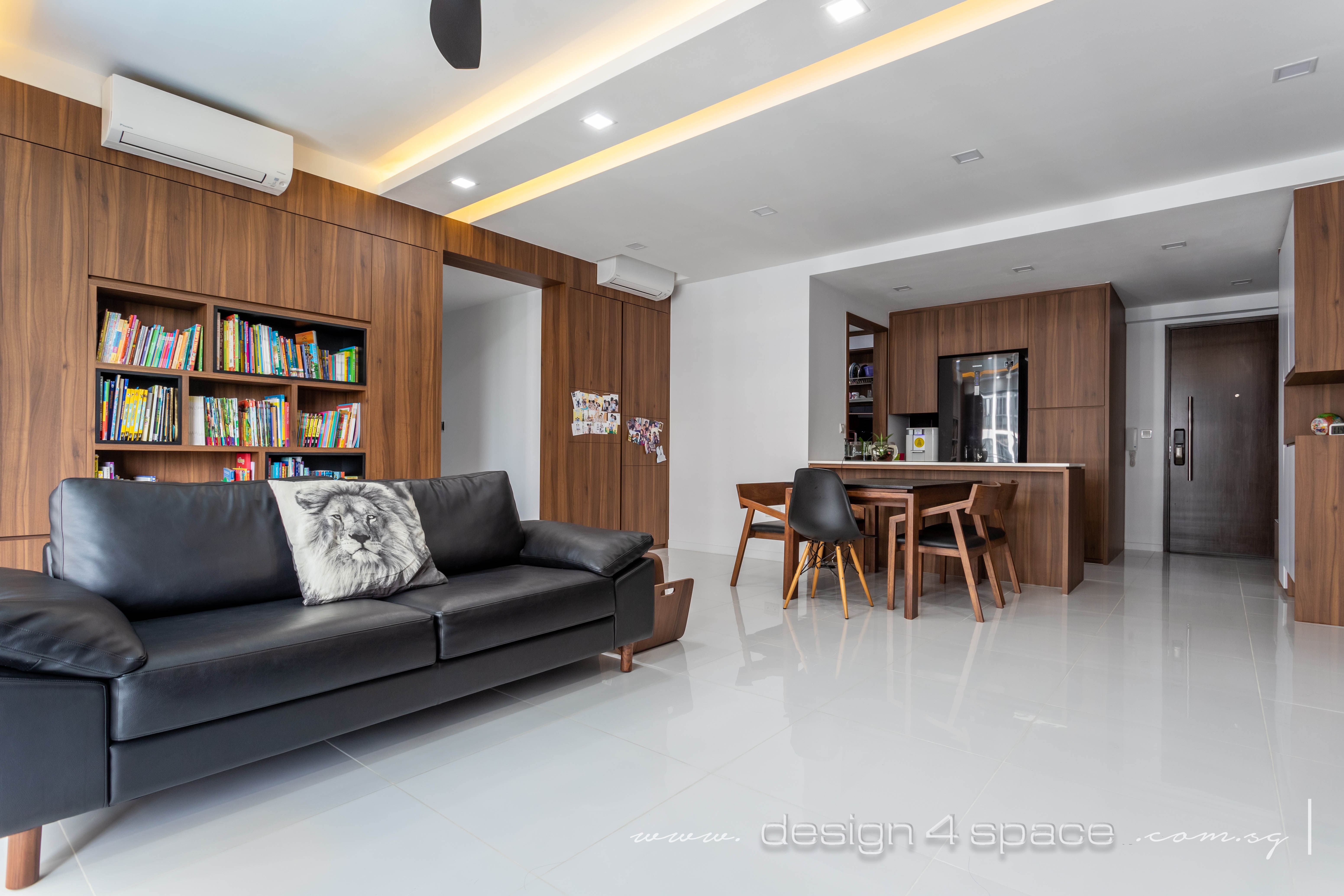 Contemporary Design - Living Room - Condominium - Design by Design 4 Space Pte Ltd