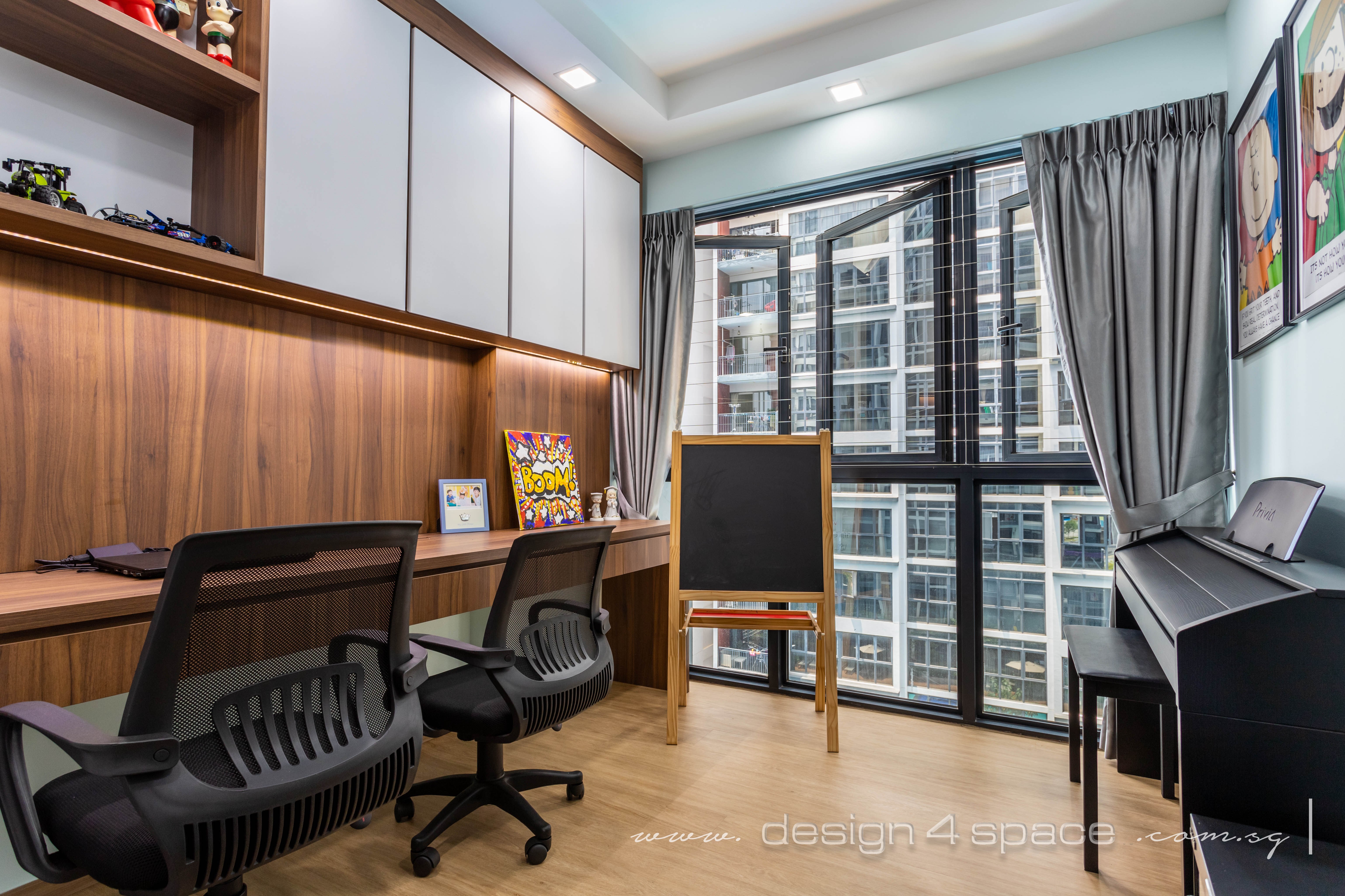 Contemporary Design - Study Room - Condominium - Design by Design 4 Space Pte Ltd