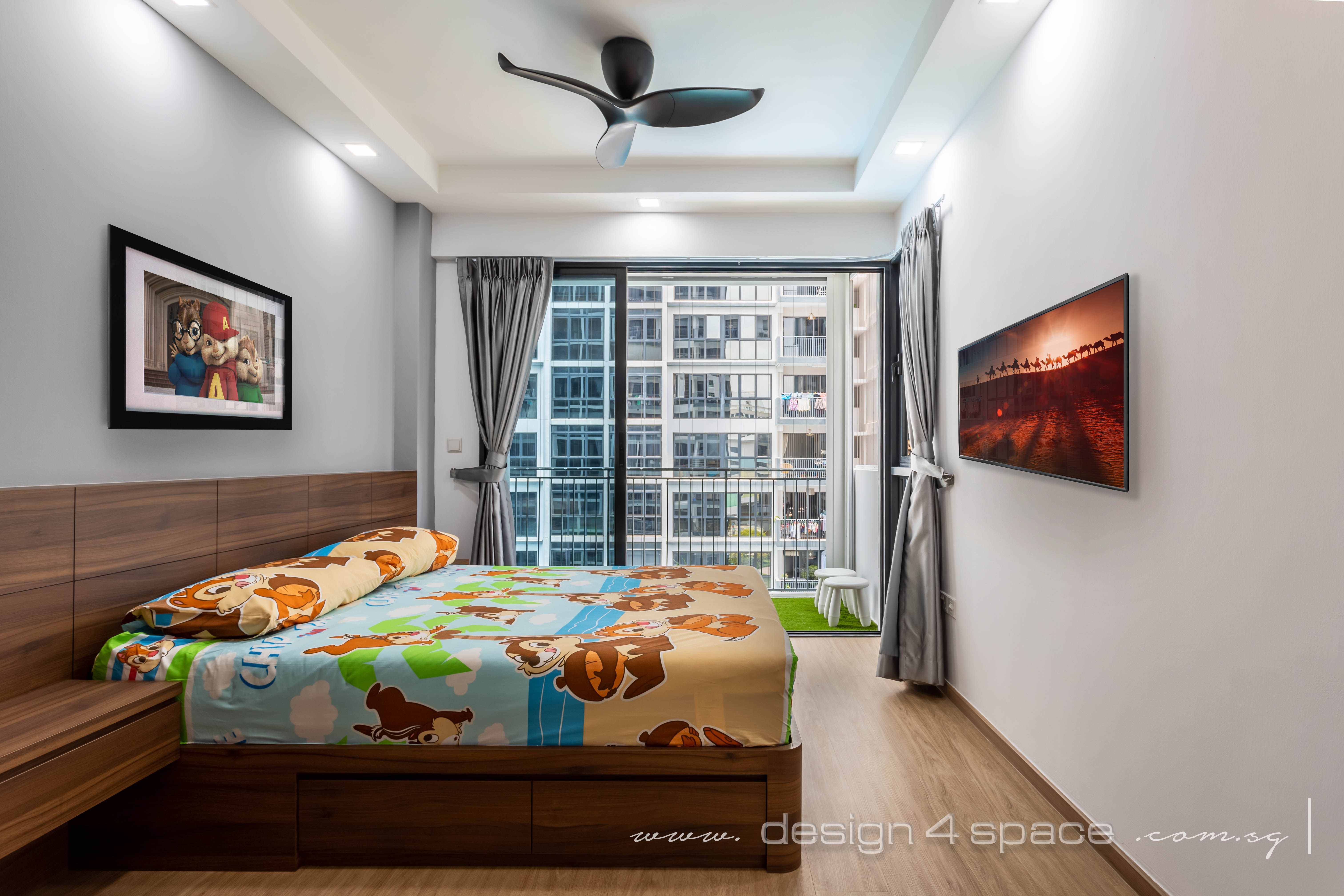 Contemporary Design - Bedroom - Condominium - Design by Design 4 Space Pte Ltd