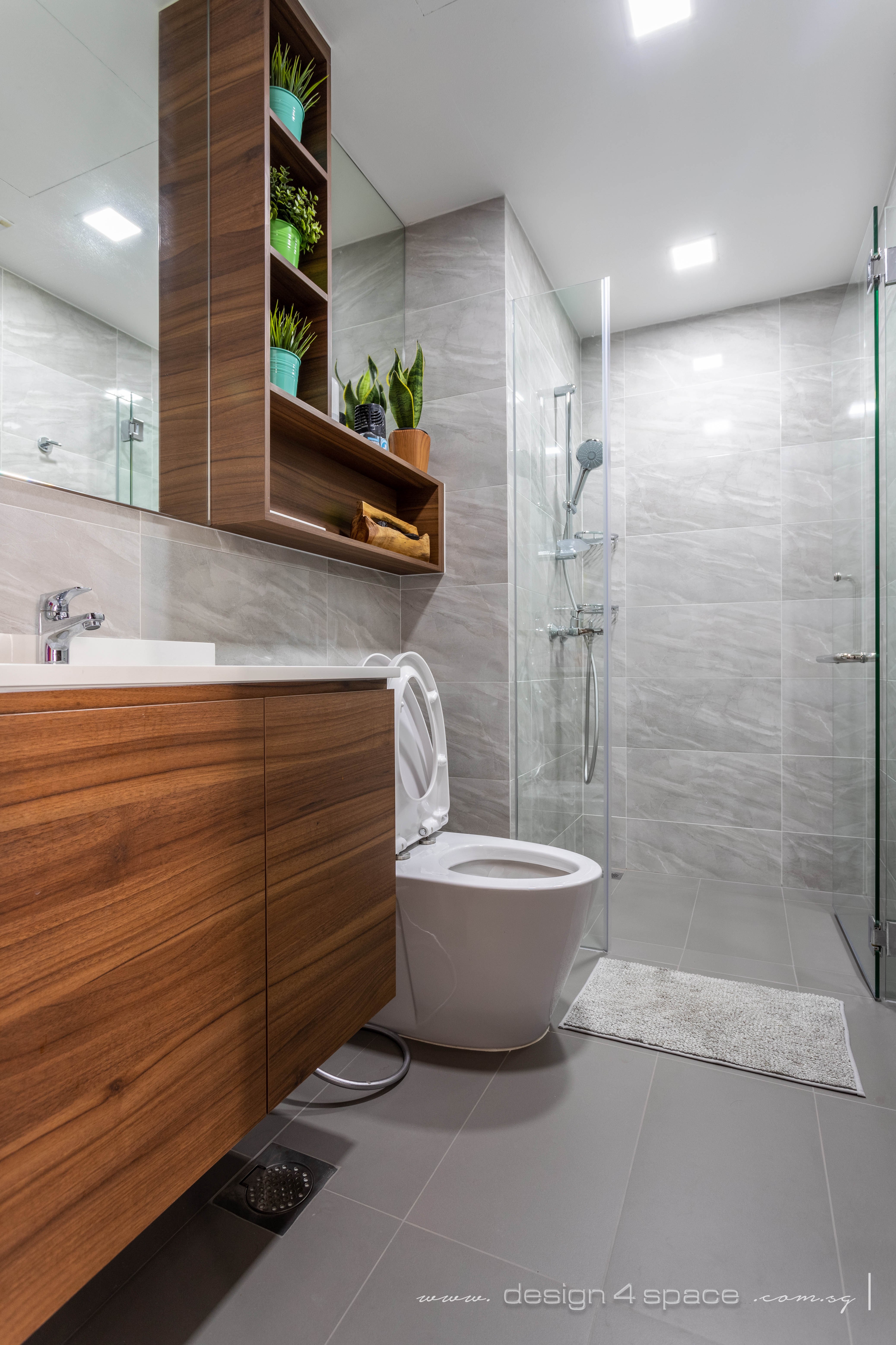 Contemporary Design - Bathroom - Condominium - Design by Design 4 Space Pte Ltd