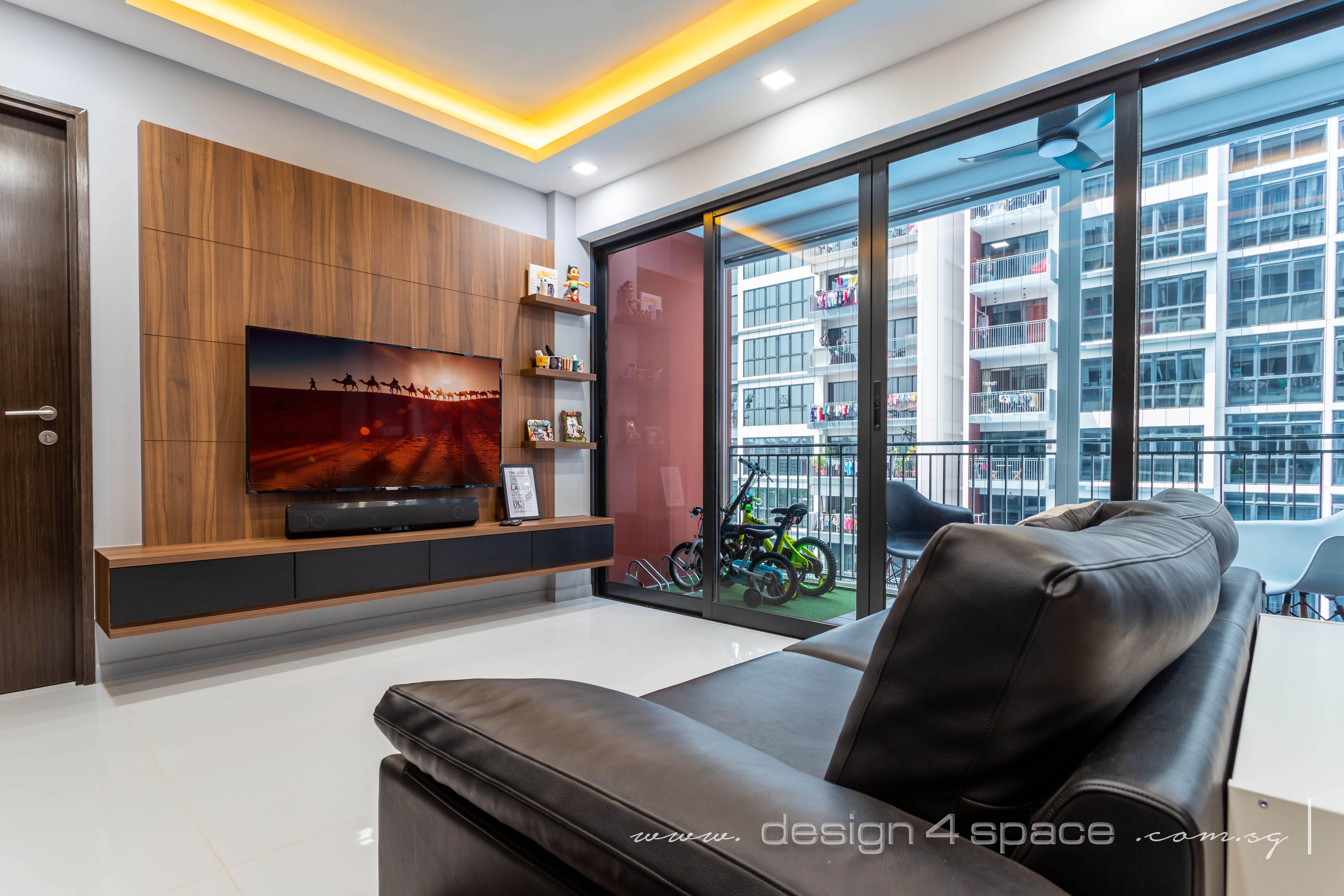 Contemporary Design - Living Room - Condominium - Design by Design 4 Space Pte Ltd