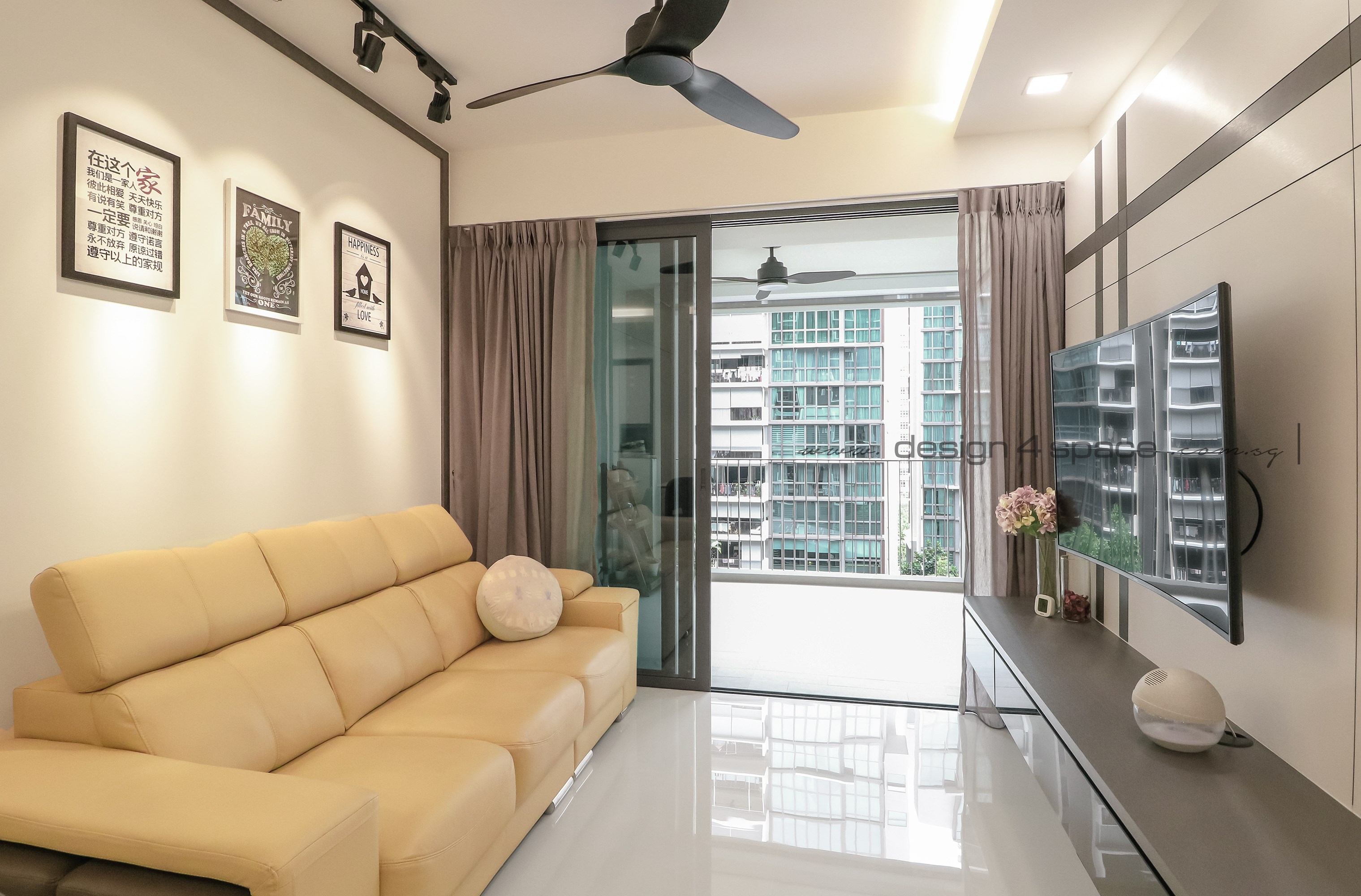 Contemporary, Modern Design - Living Room - Condominium - Design by Design 4 Space Pte Ltd