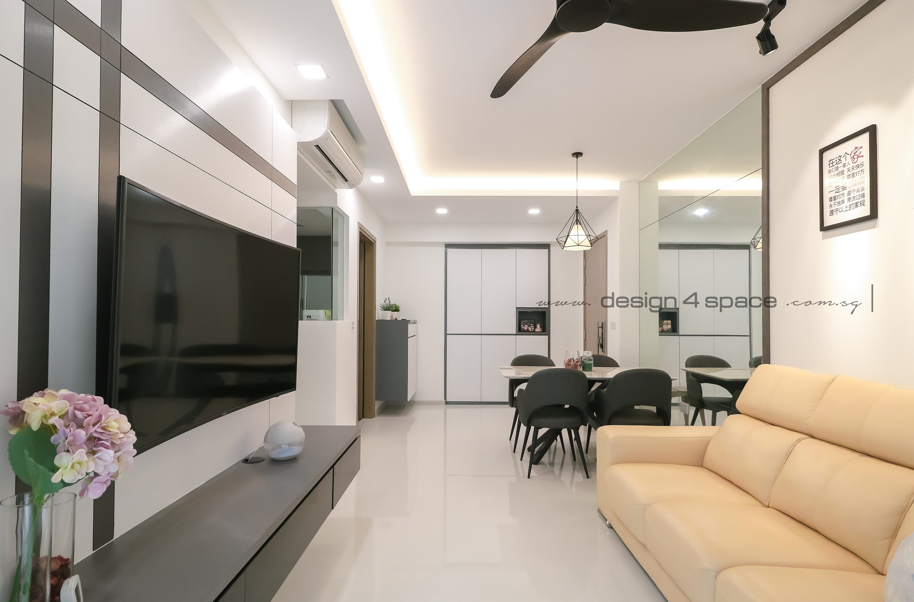 Contemporary, Modern Design - Living Room - Condominium - Design by Design 4 Space Pte Ltd