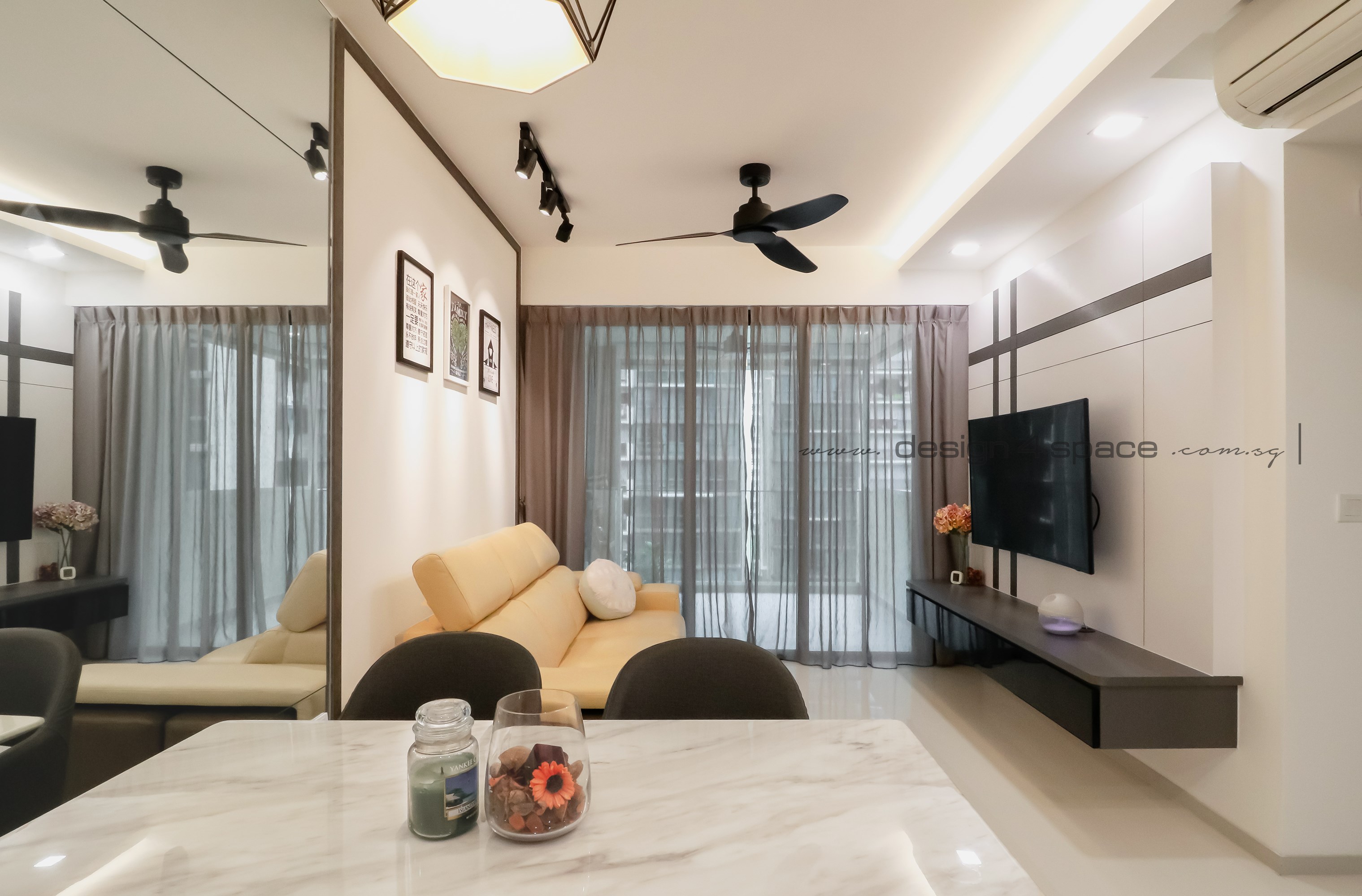 Contemporary, Modern Design - Living Room - Condominium - Design by Design 4 Space Pte Ltd