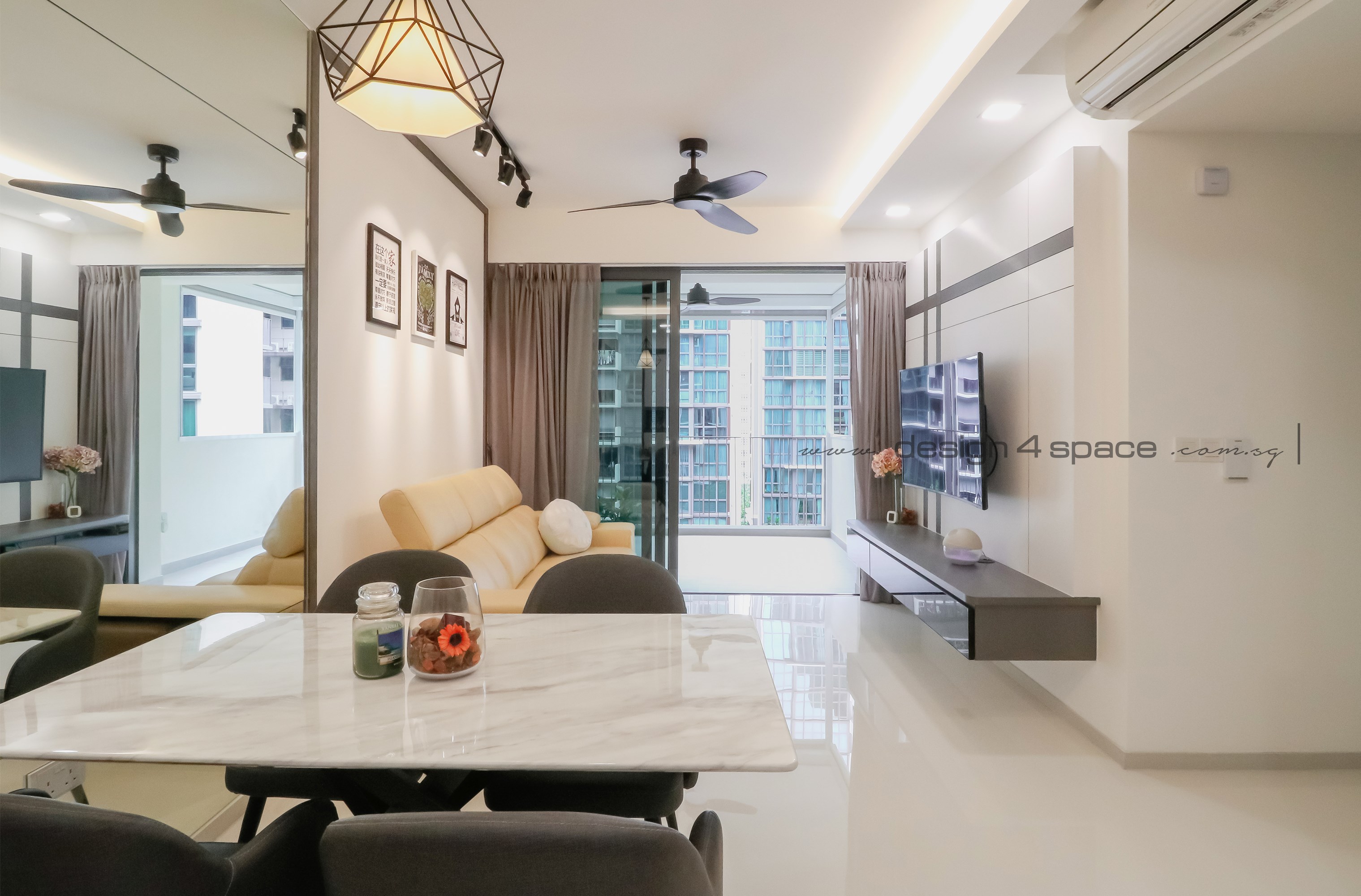 Contemporary, Modern Design - Living Room - Condominium - Design by Design 4 Space Pte Ltd