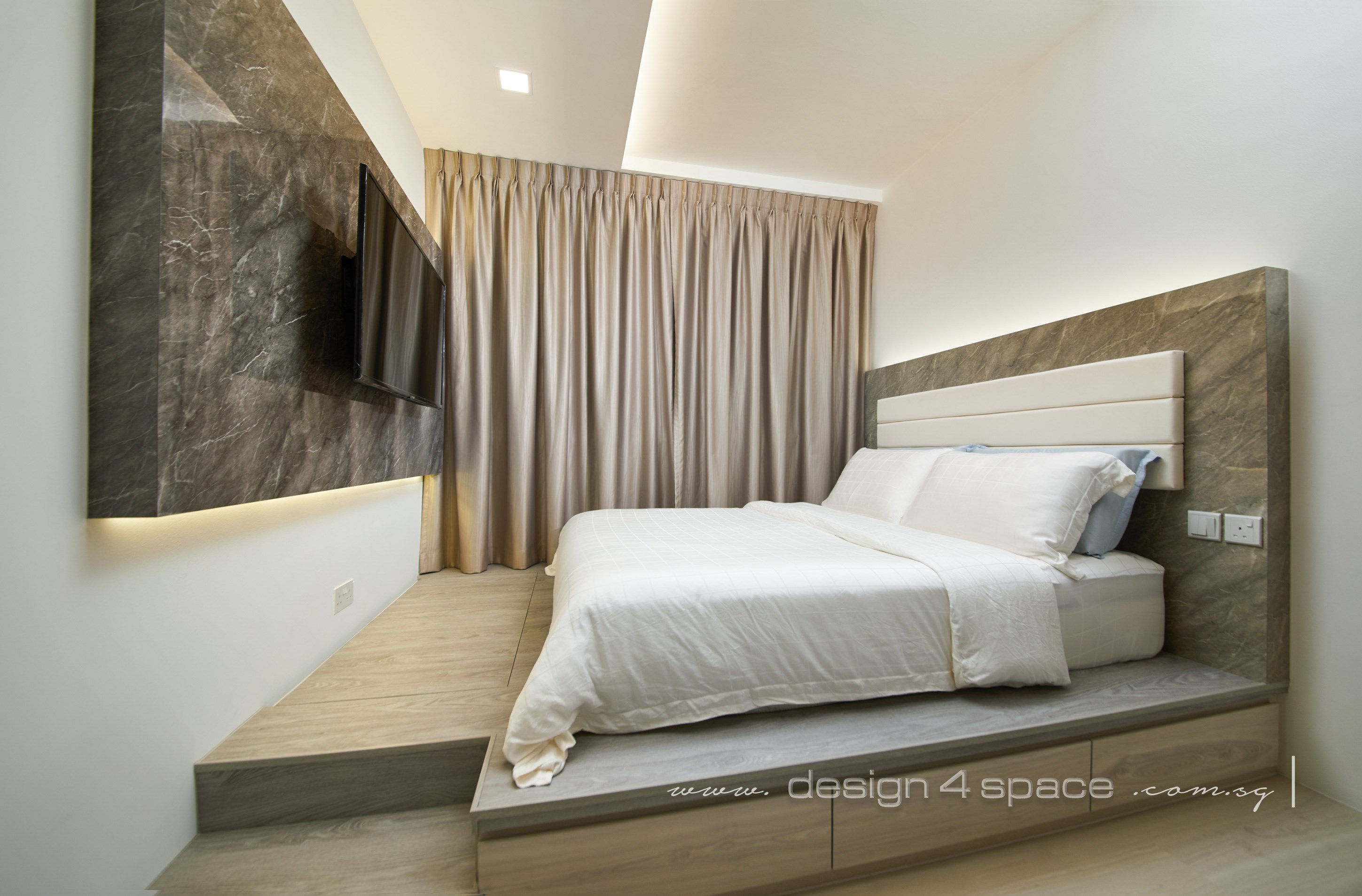 Modern Design - Bedroom - Condominium - Design by Design 4 Space Pte Ltd