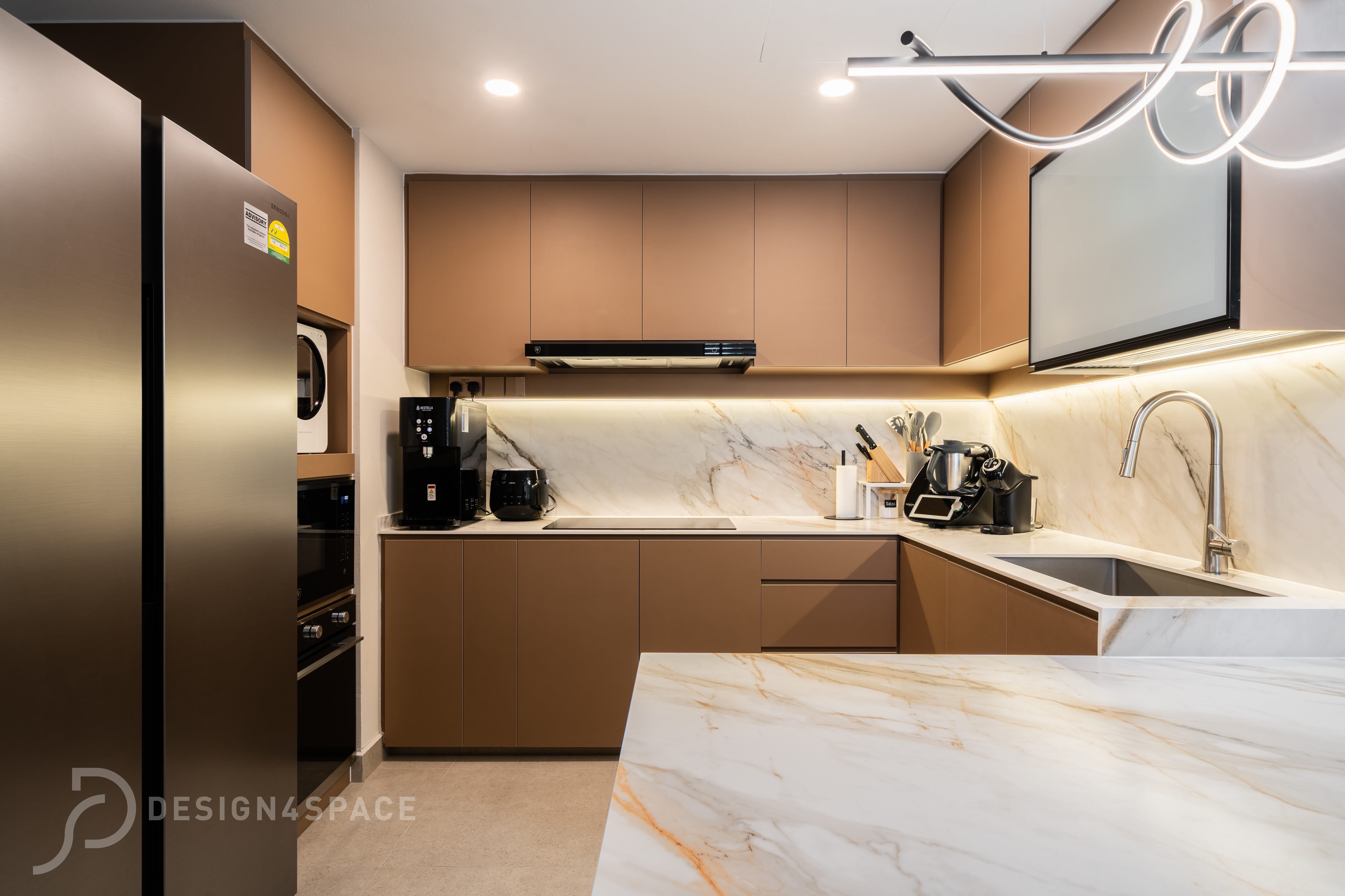 Modern Design - Kitchen - Condominium - Design by Design 4 Space Pte Ltd