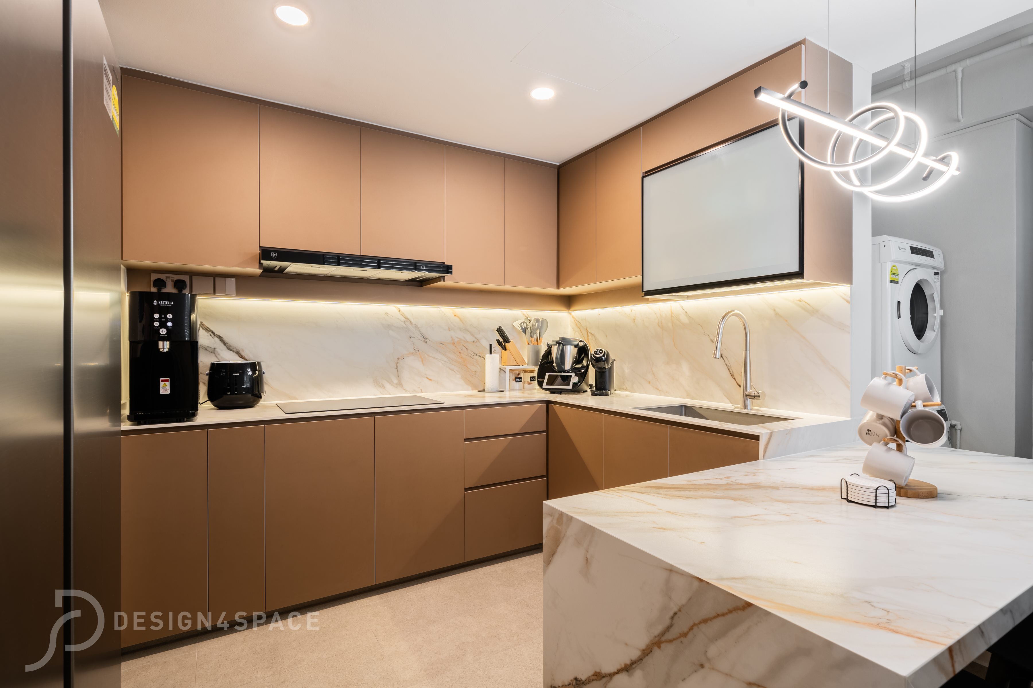 Modern Design - Kitchen - Condominium - Design by Design 4 Space Pte Ltd