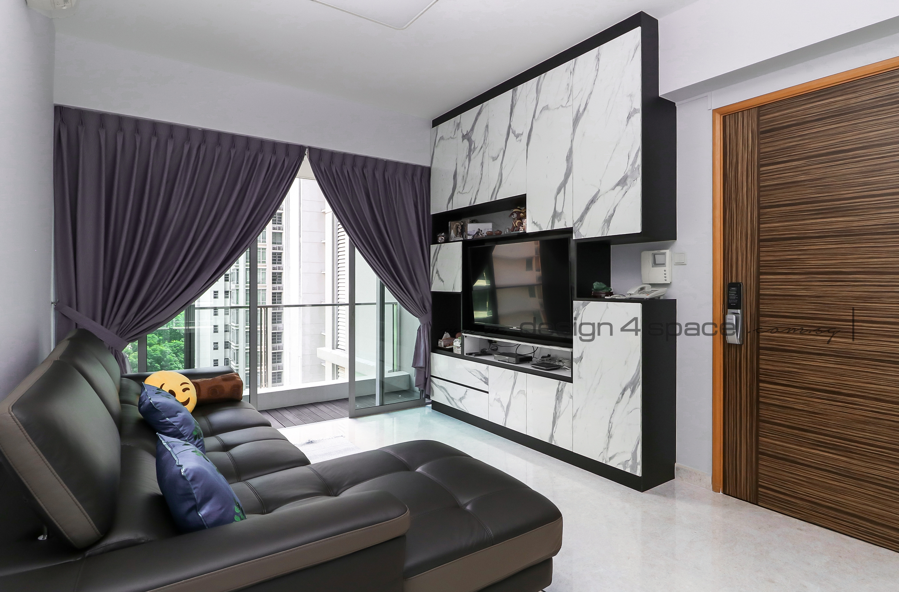 Contemporary Design - Living Room - Condominium - Design by Design 4 Space Pte Ltd