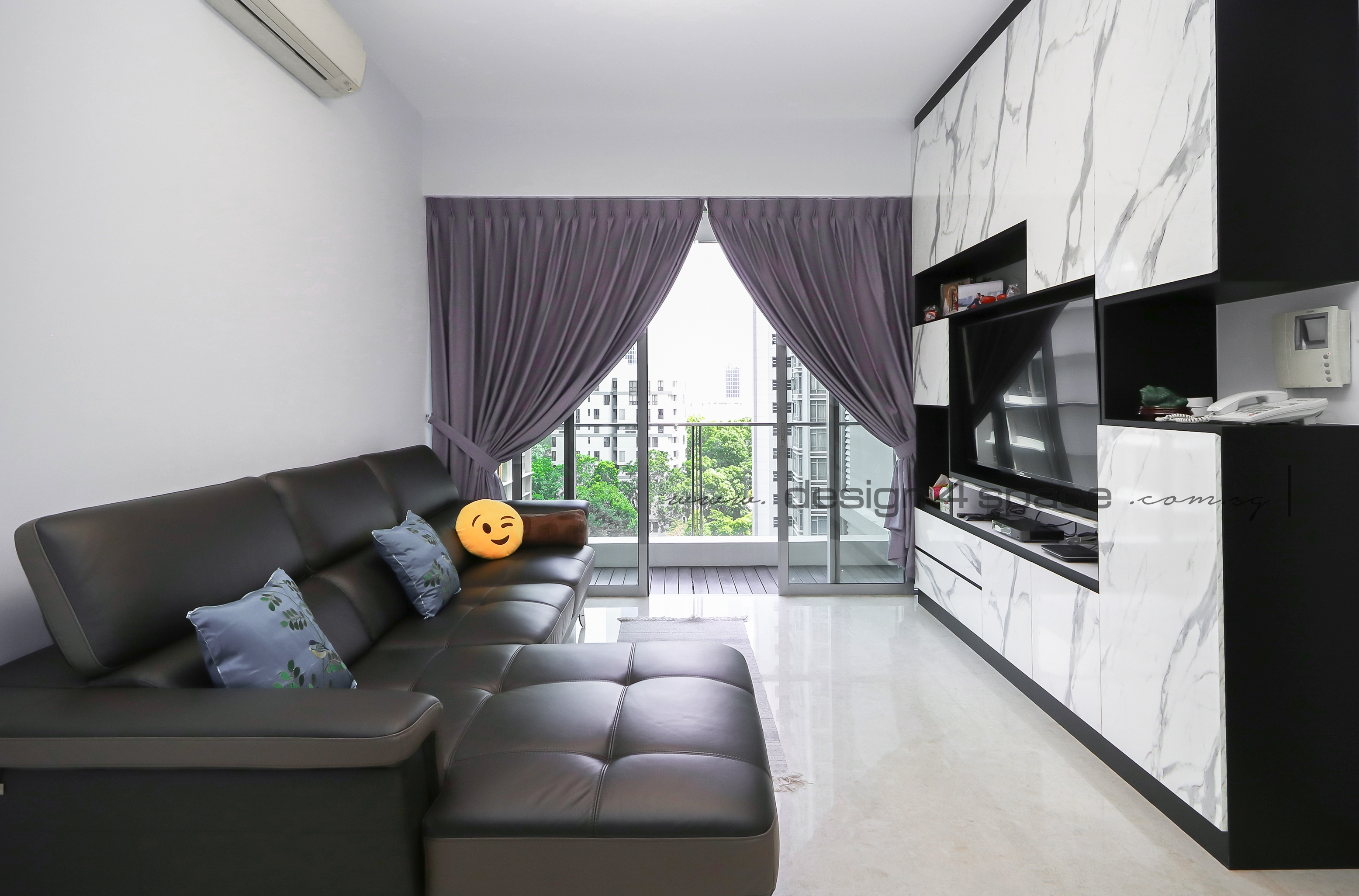 Contemporary Design - Living Room - Condominium - Design by Design 4 Space Pte Ltd