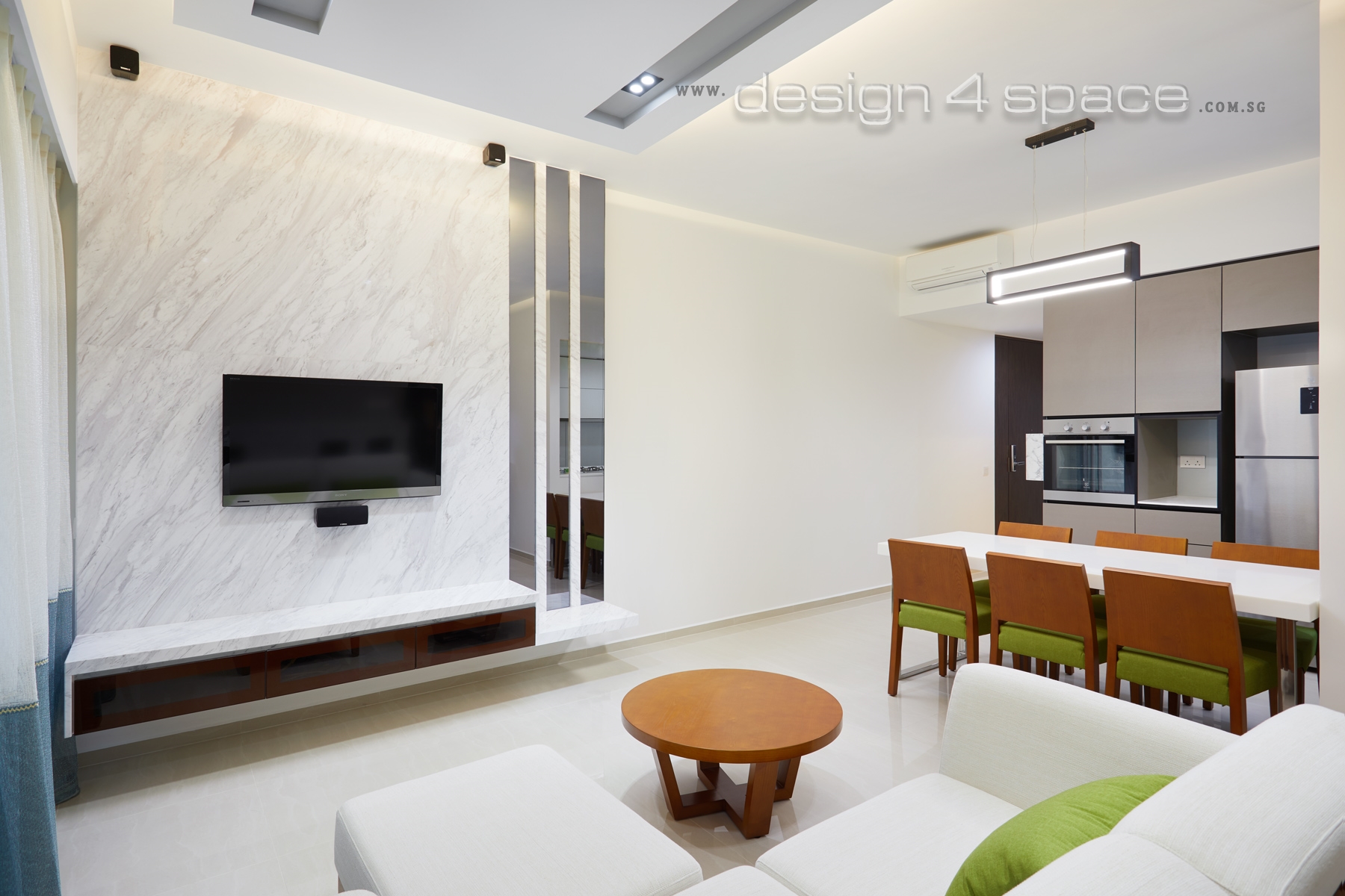 Contemporary, Modern Design - Living Room - Condominium - Design by Design 4 Space Pte Ltd