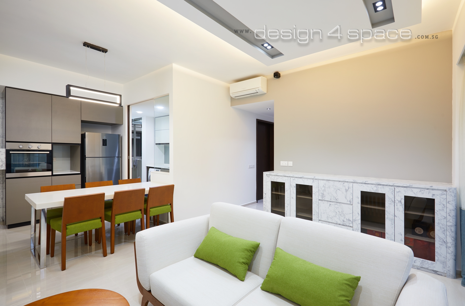 Contemporary, Modern Design - Living Room - Condominium - Design by Design 4 Space Pte Ltd