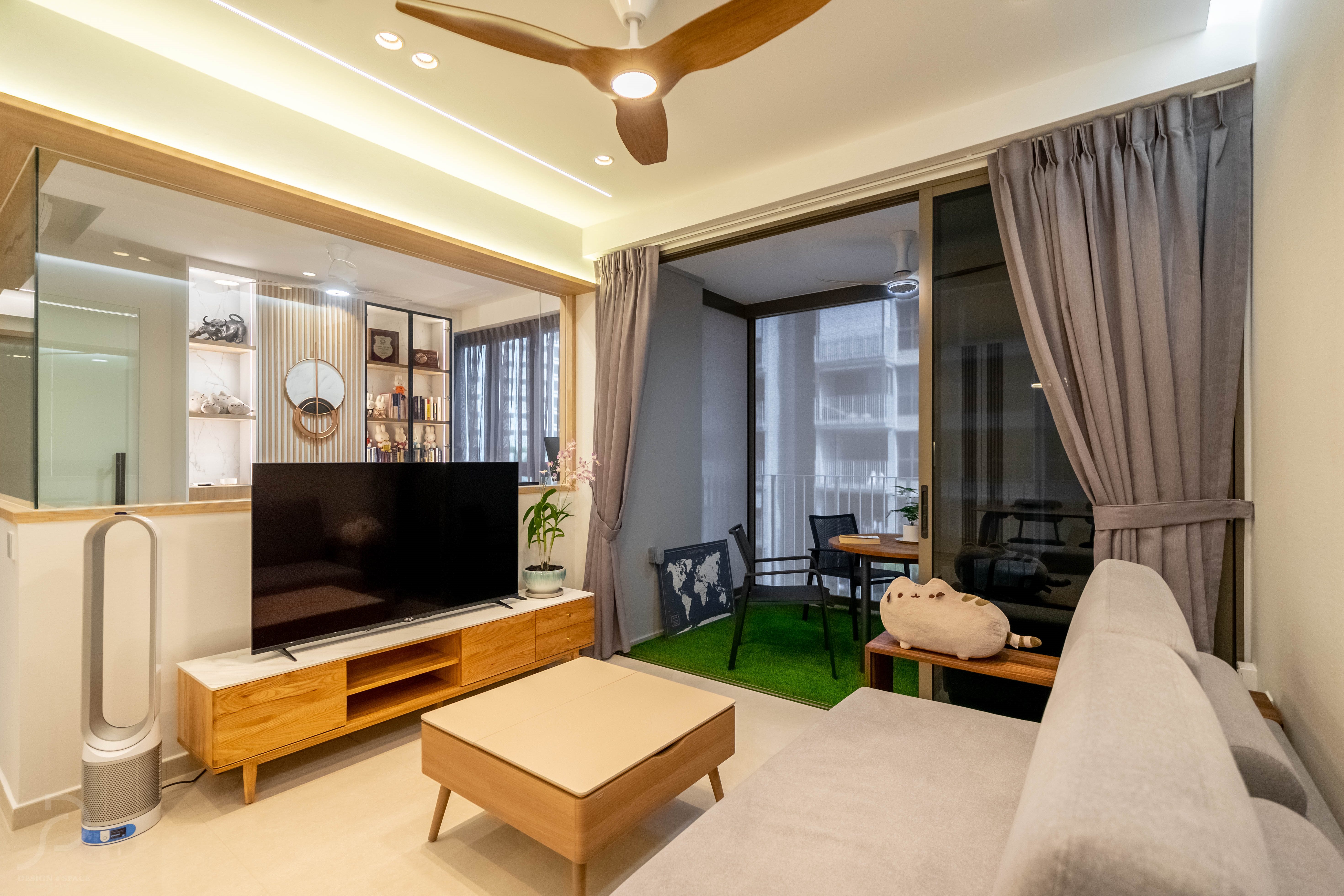 Contemporary, Scandinavian Design - Living Room - Condominium - Design by Design 4 Space Pte Ltd