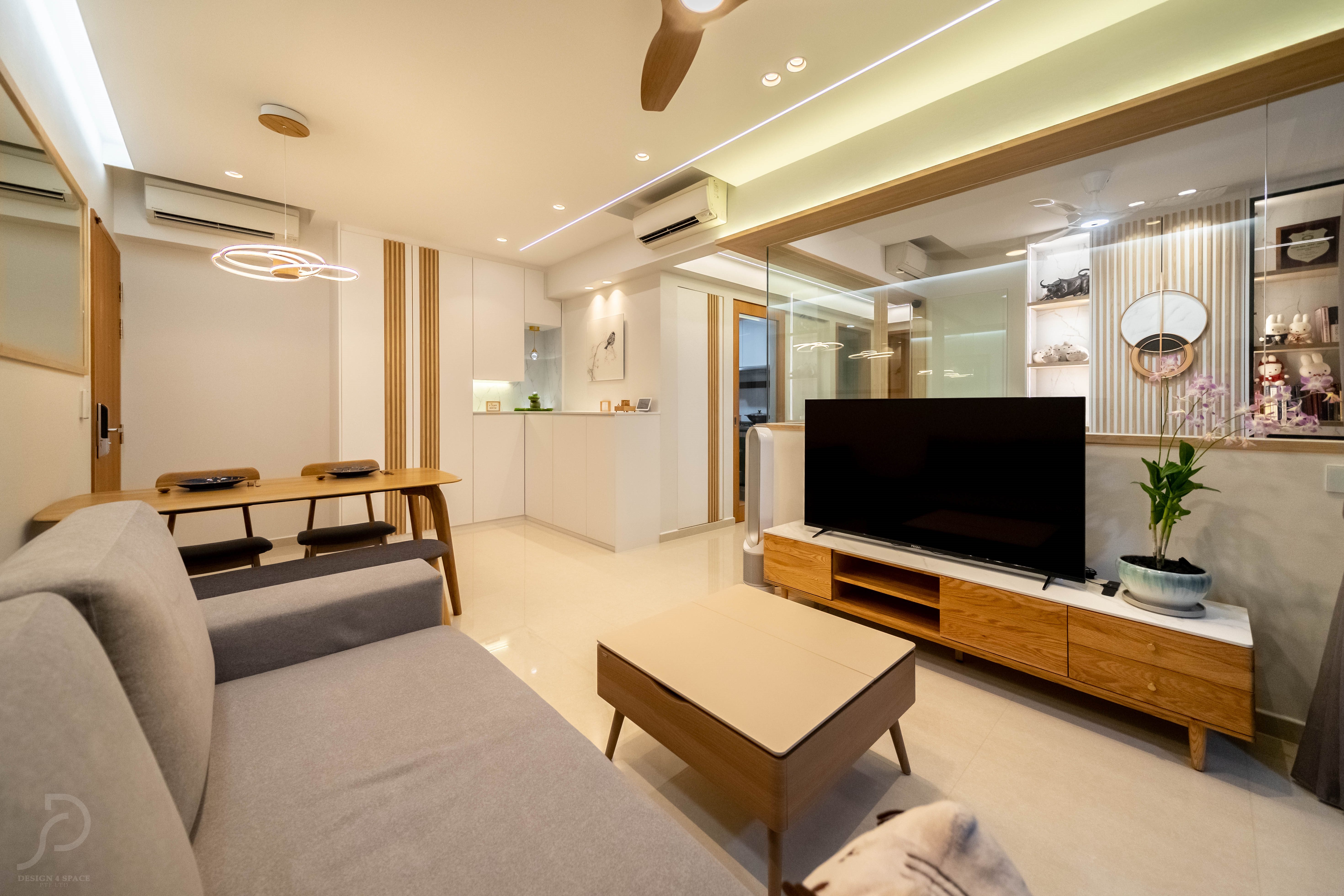 Contemporary, Scandinavian Design - Living Room - Condominium - Design by Design 4 Space Pte Ltd