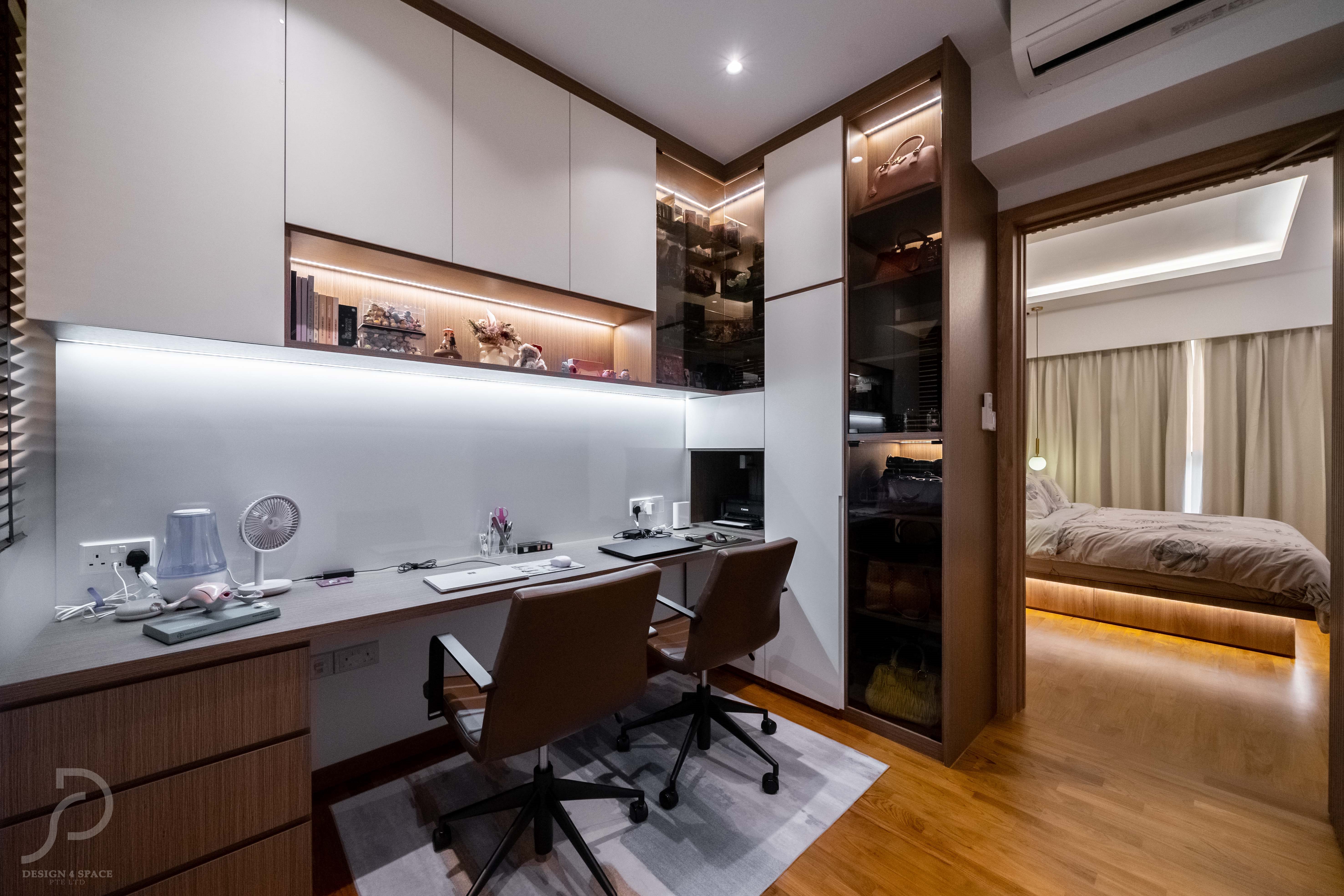 Contemporary, Modern Design - Study Room - Condominium - Design by Design 4 Space Pte Ltd