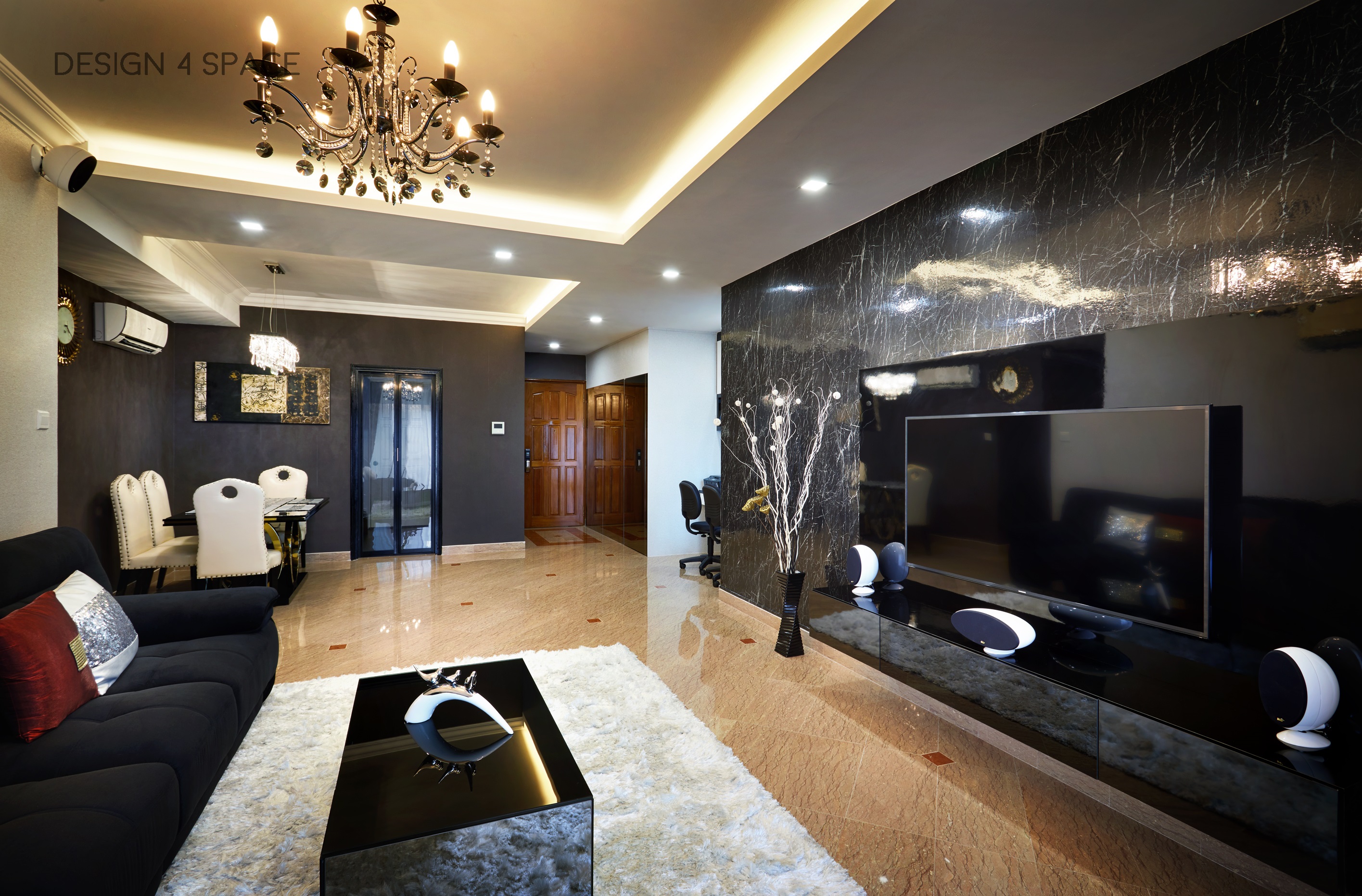 Contemporary, Modern Design - Living Room - Condominium - Design by Design 4 Space Pte Ltd