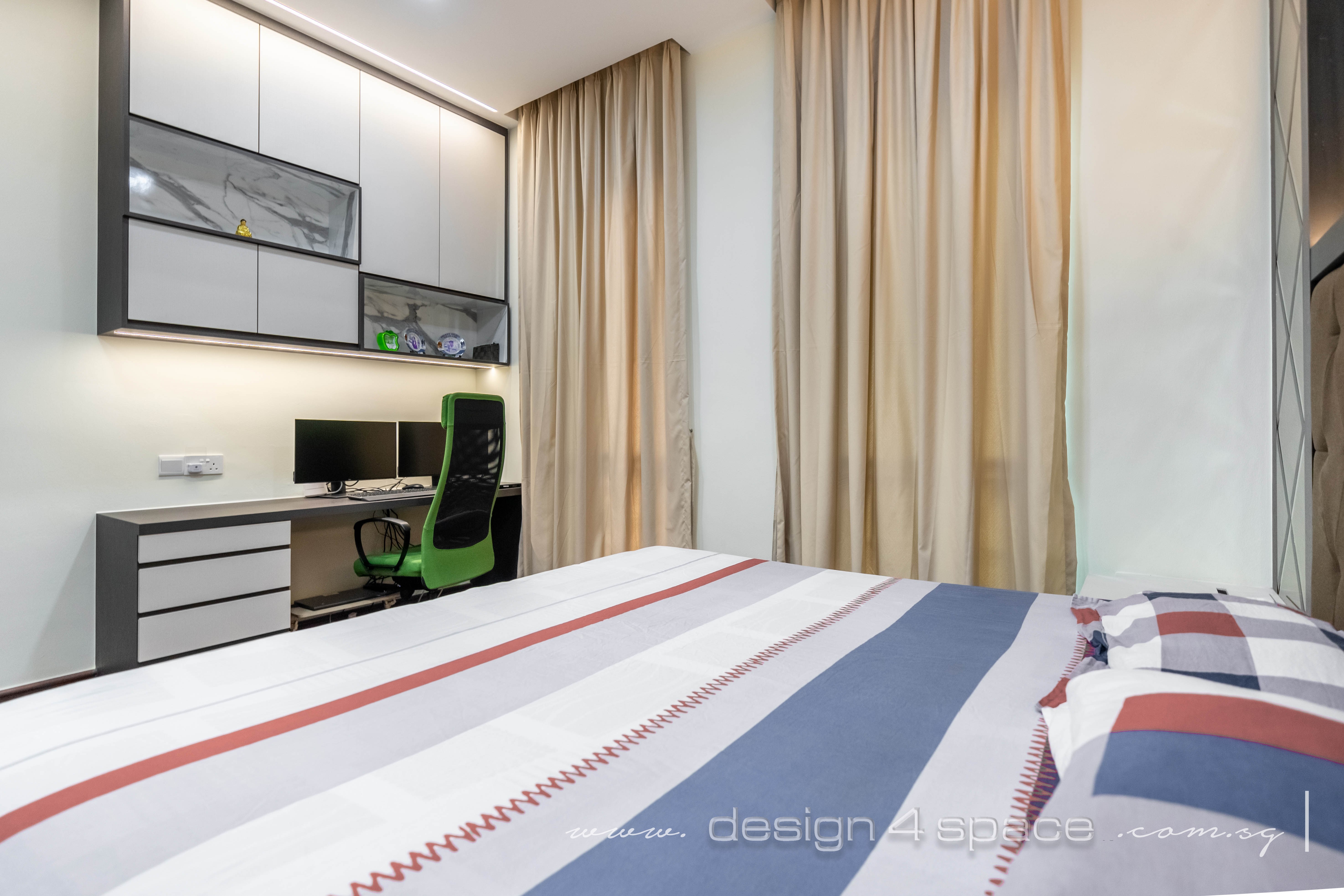 Contemporary Design - Bedroom - Condominium - Design by Design 4 Space Pte Ltd