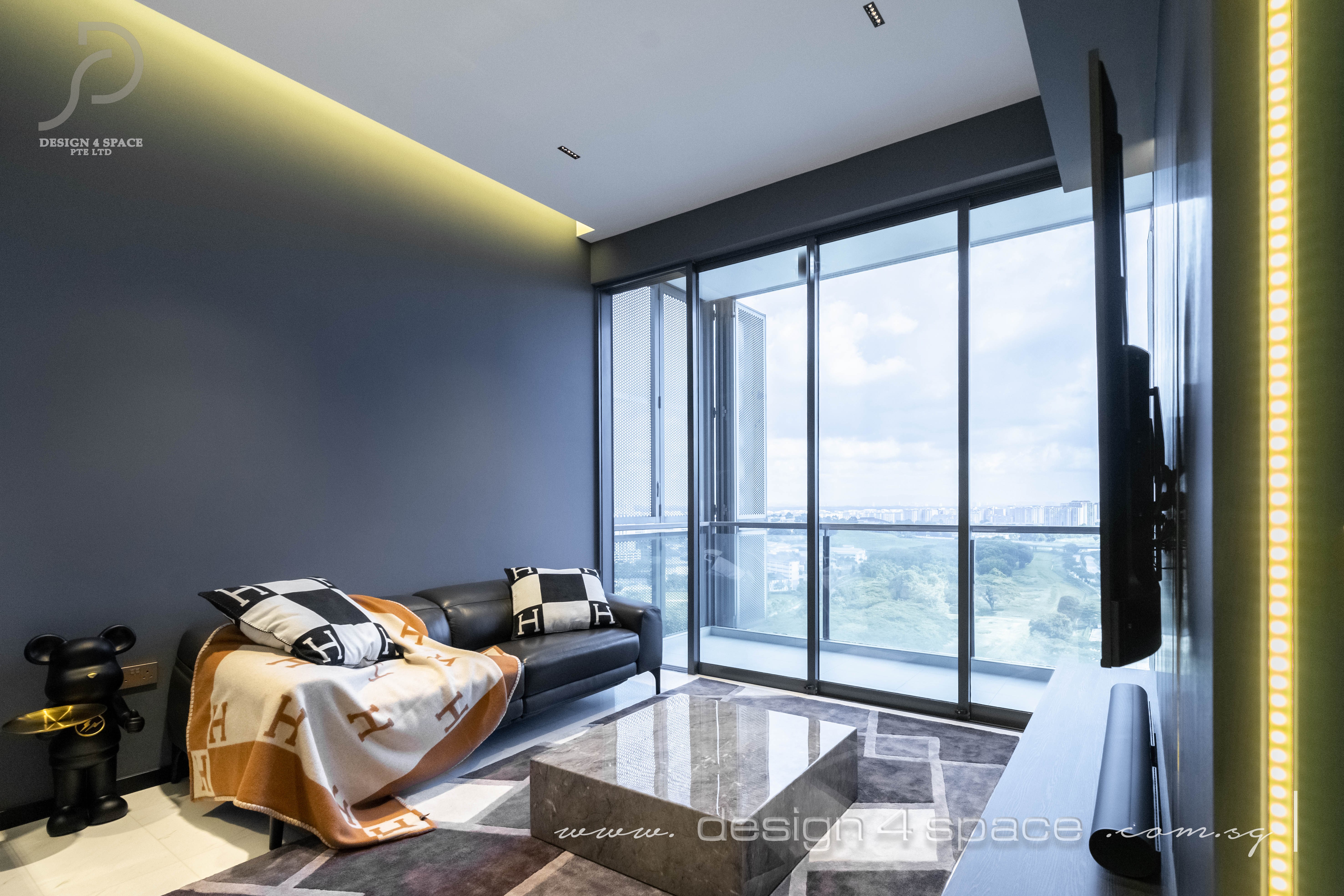 Contemporary Design - Living Room - Condominium - Design by Design 4 Space Pte Ltd