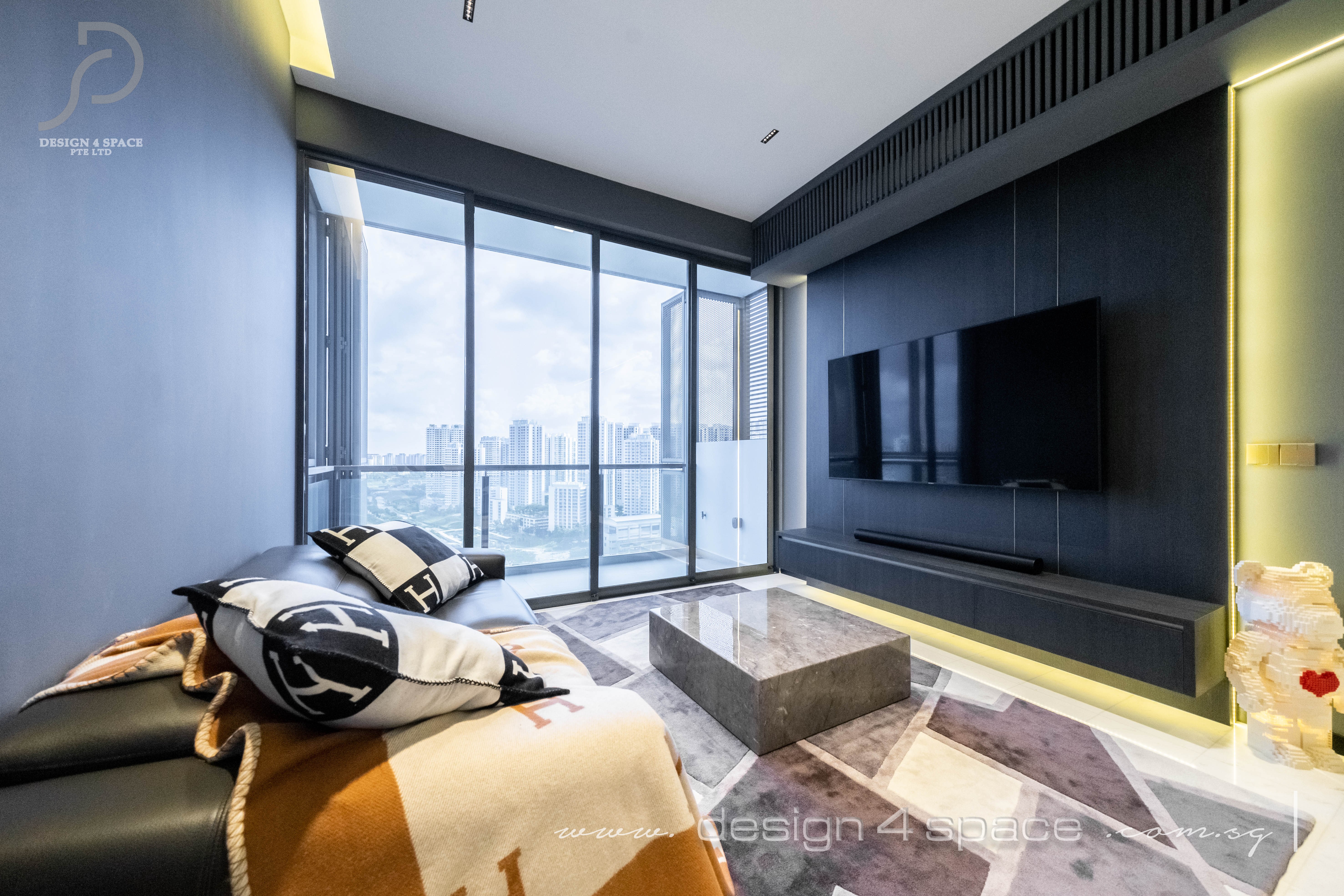 Contemporary Design - Living Room - Condominium - Design by Design 4 Space Pte Ltd