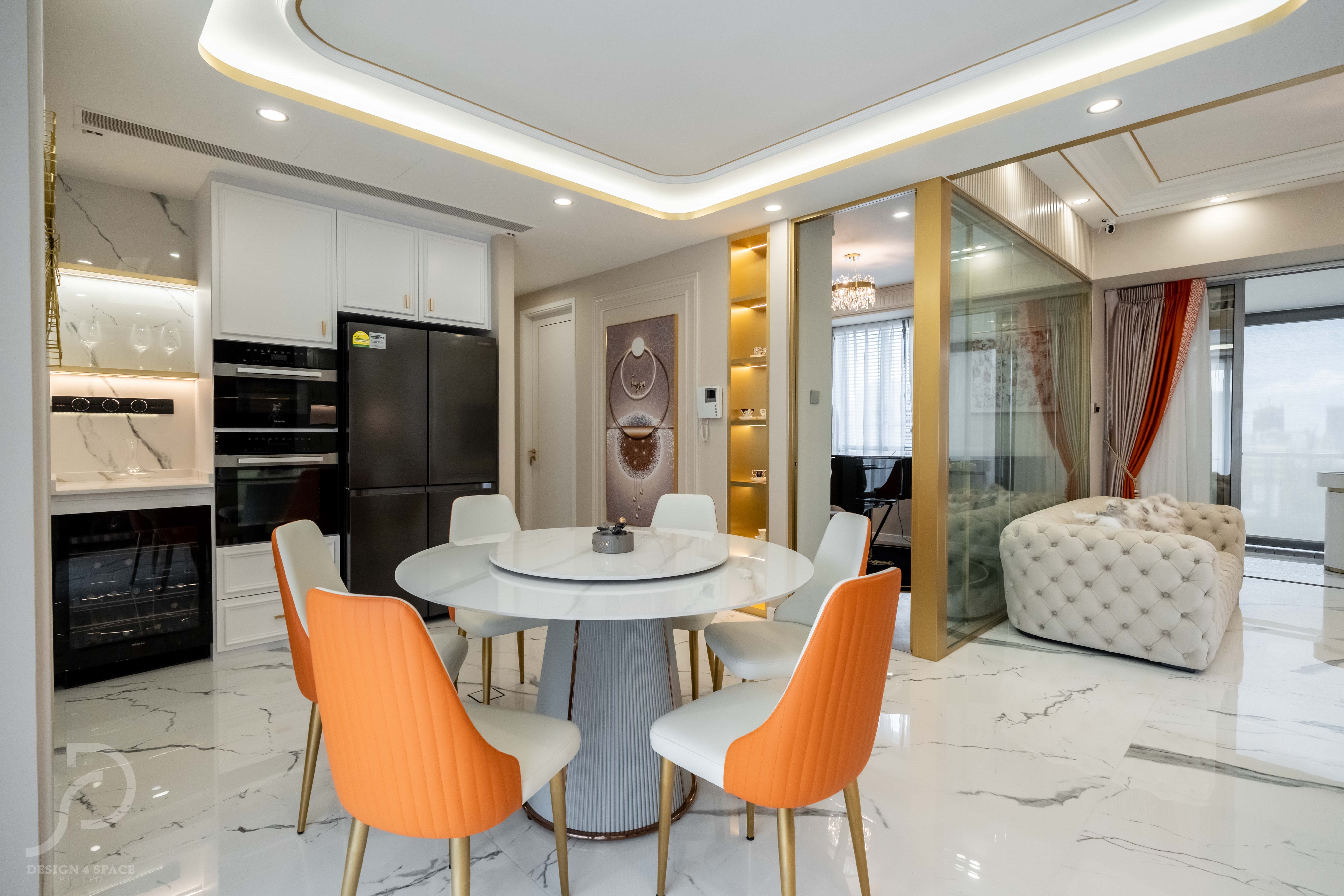 Classical, Modern Design - Dining Room - Condominium - Design by Design 4 Space Pte Ltd