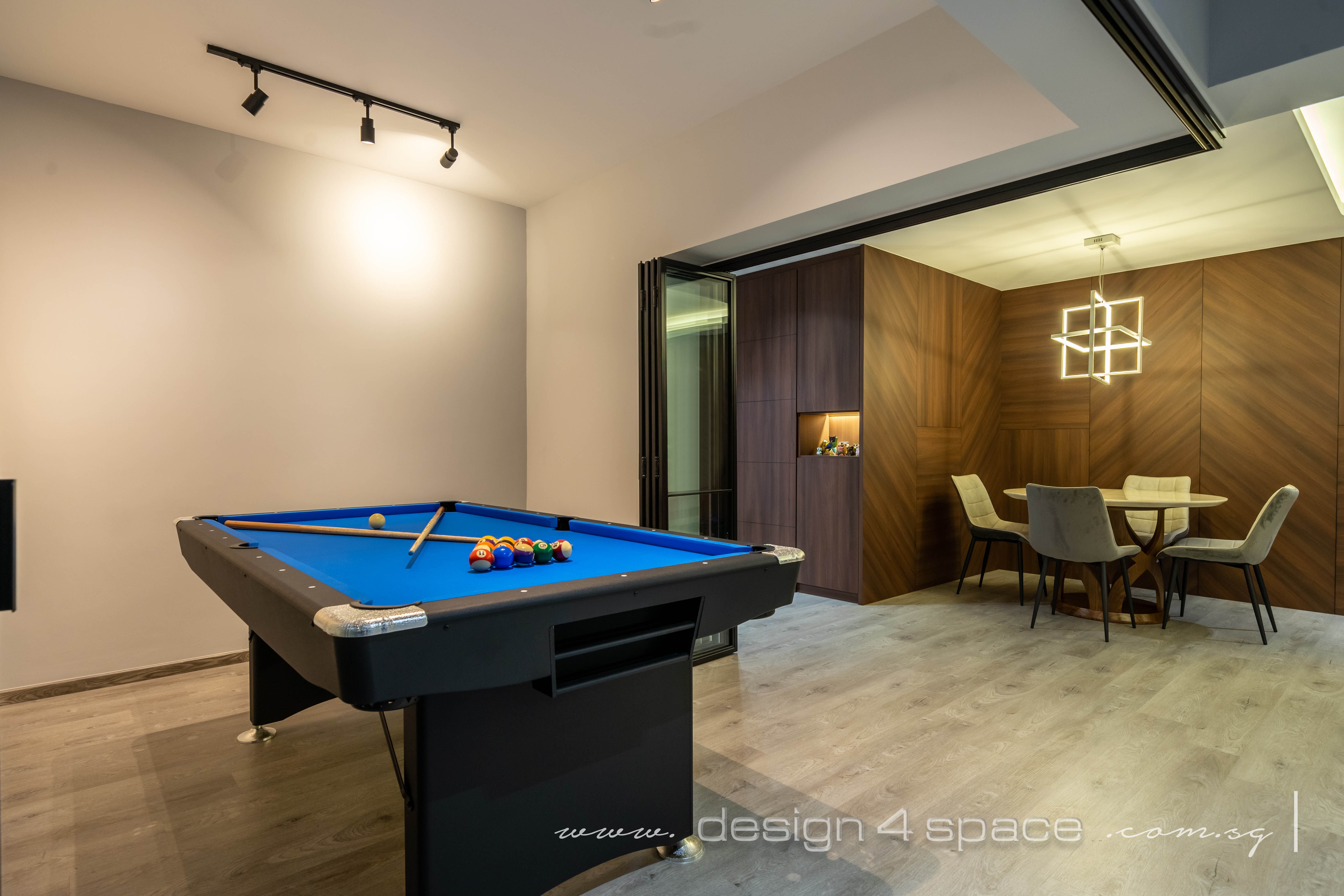 Contemporary, Modern Design - Entertainment Room - HDB Executive Apartment - Design by Design 4 Space Pte Ltd