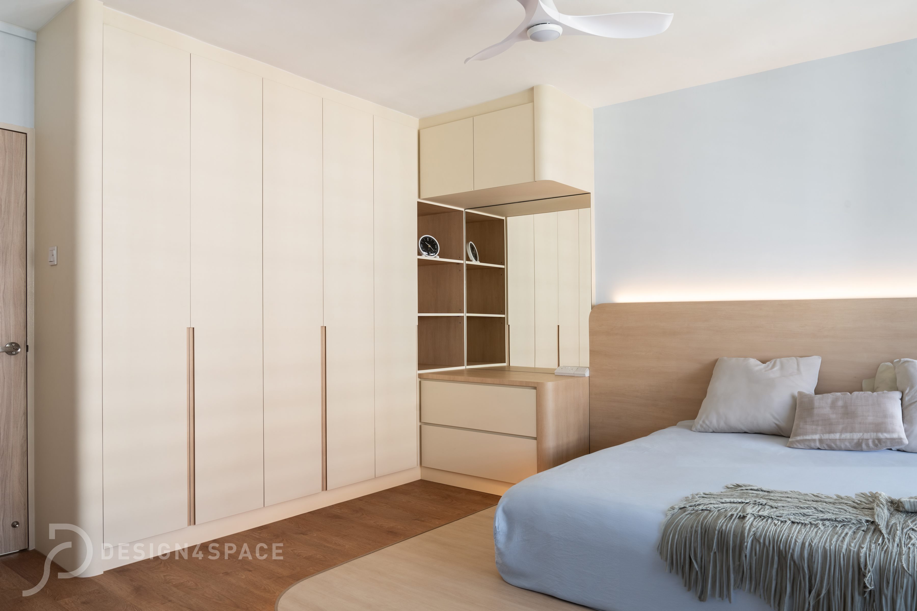 Contemporary, Scandinavian Design - Bedroom - HDB Executive Apartment - Design by Design 4 Space Pte Ltd