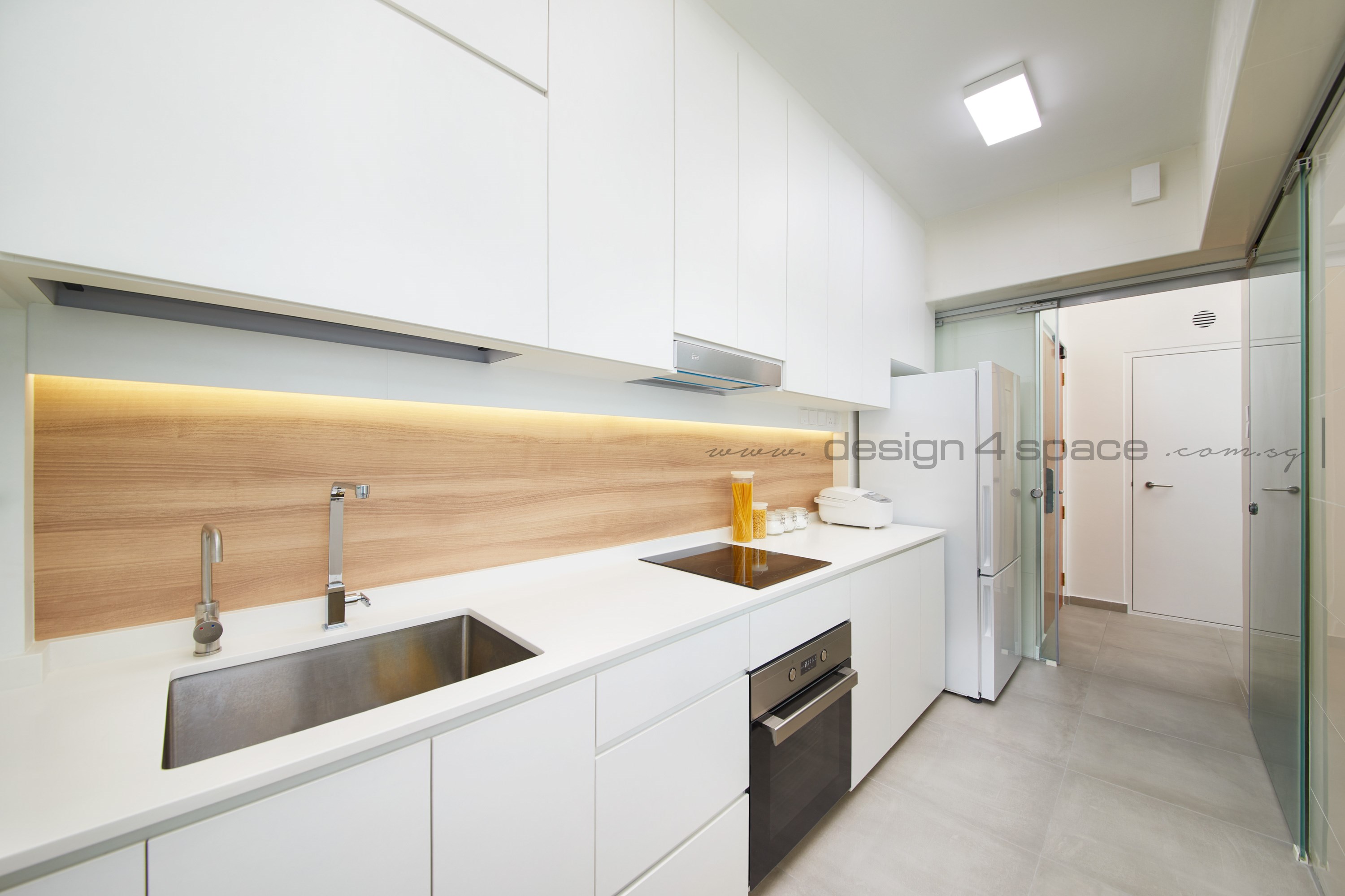 Contemporary Design - Kitchen - HDB Studio Apartment - Design by Design 4 Space Pte Ltd