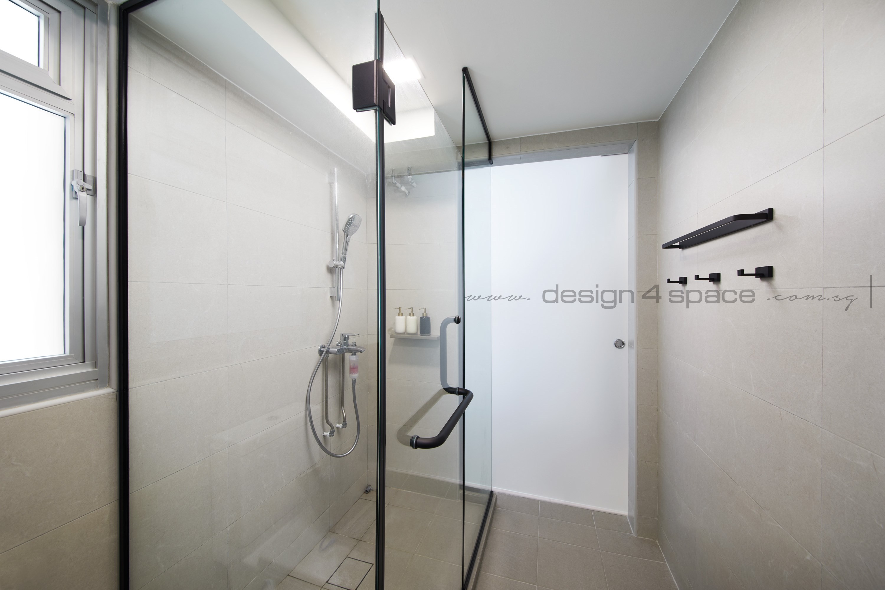 Contemporary Design - Bathroom - HDB Studio Apartment - Design by Design 4 Space Pte Ltd