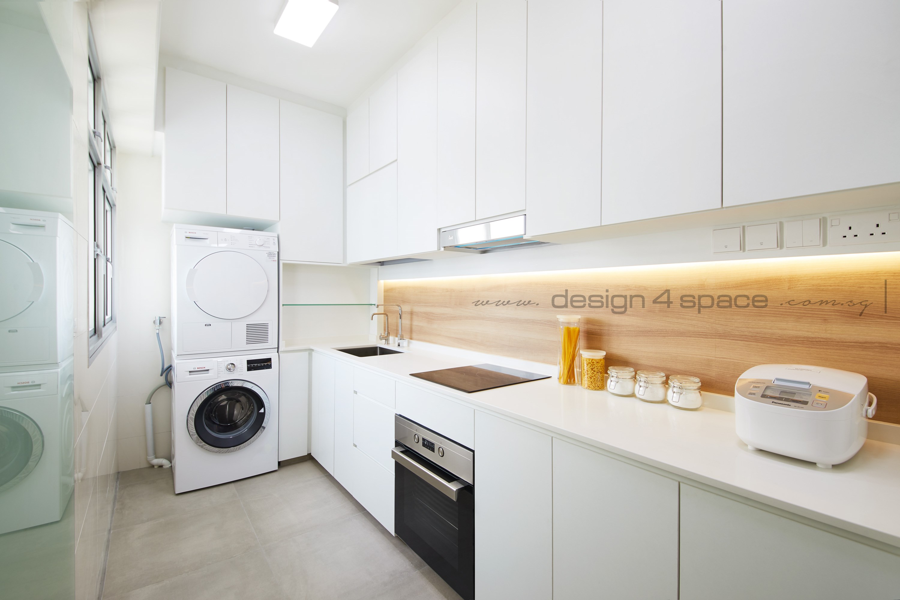 Contemporary Design - Kitchen - HDB Studio Apartment - Design by Design 4 Space Pte Ltd