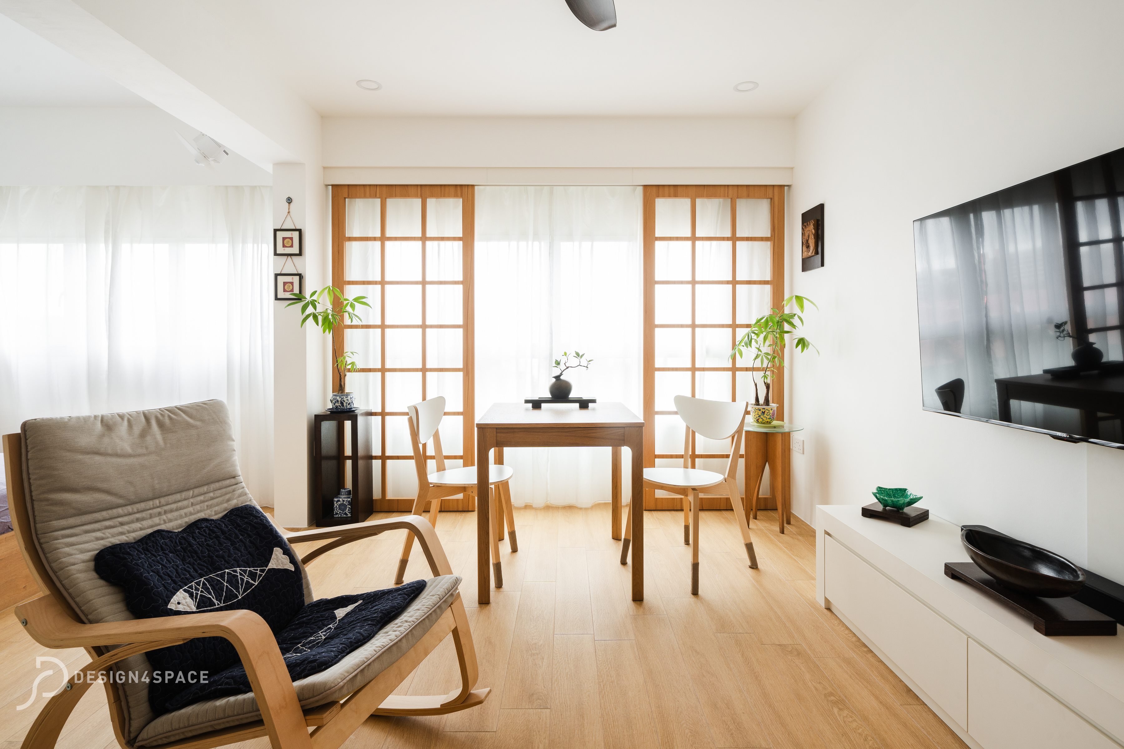 Modern, Scandinavian Design - Living Room - HDB Studio Apartment - Design by Design 4 Space Pte Ltd