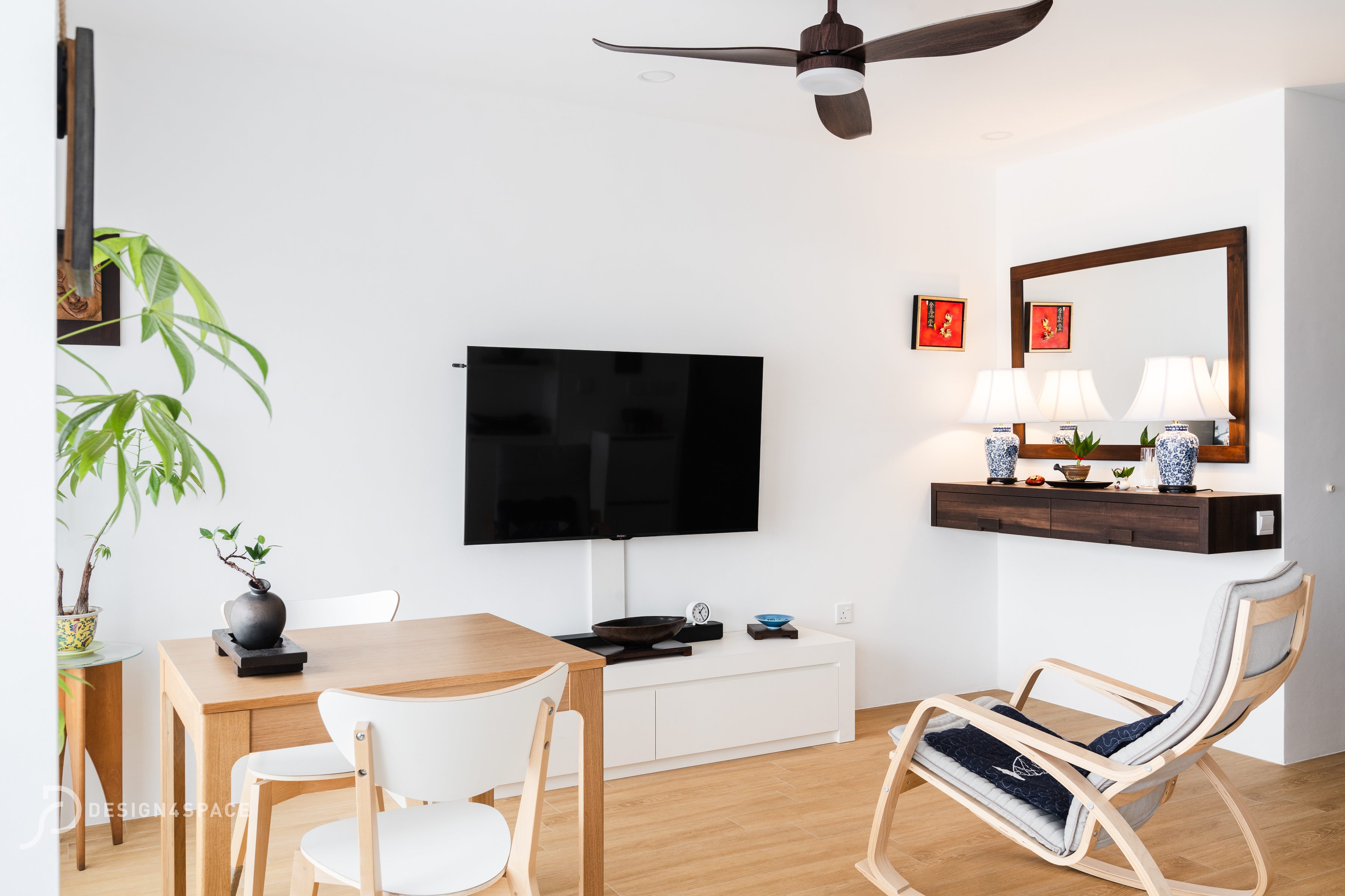 Modern, Scandinavian Design - Living Room - HDB Studio Apartment - Design by Design 4 Space Pte Ltd