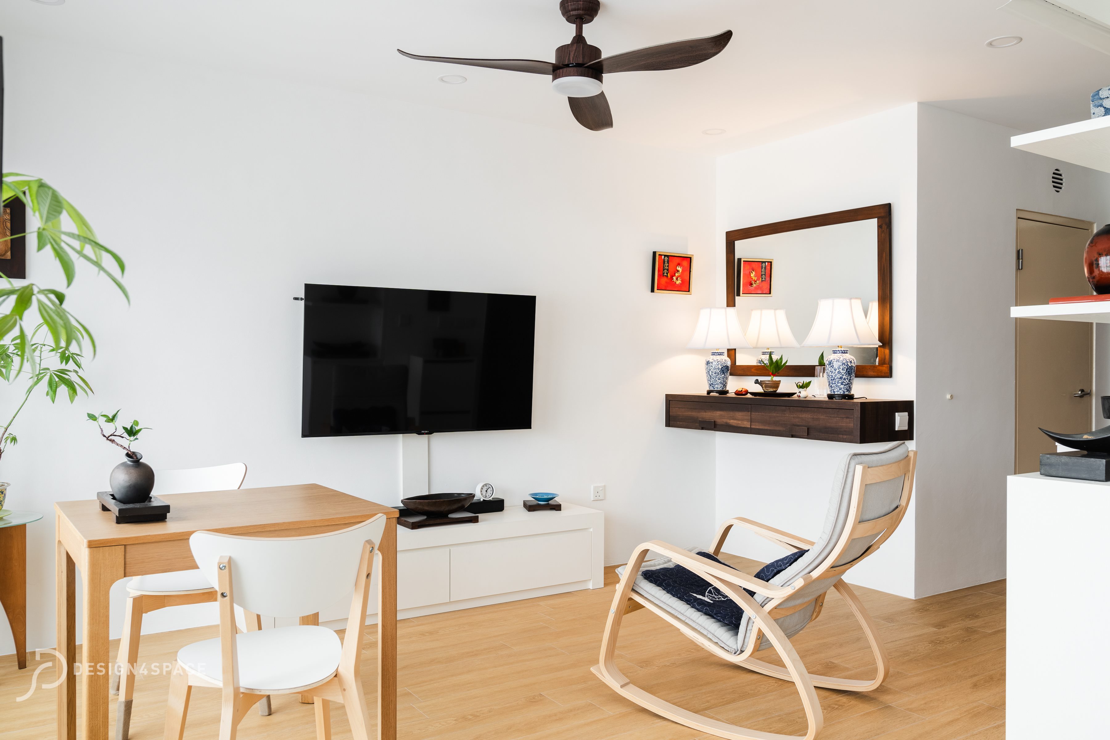 Modern, Scandinavian Design - Living Room - HDB Studio Apartment - Design by Design 4 Space Pte Ltd