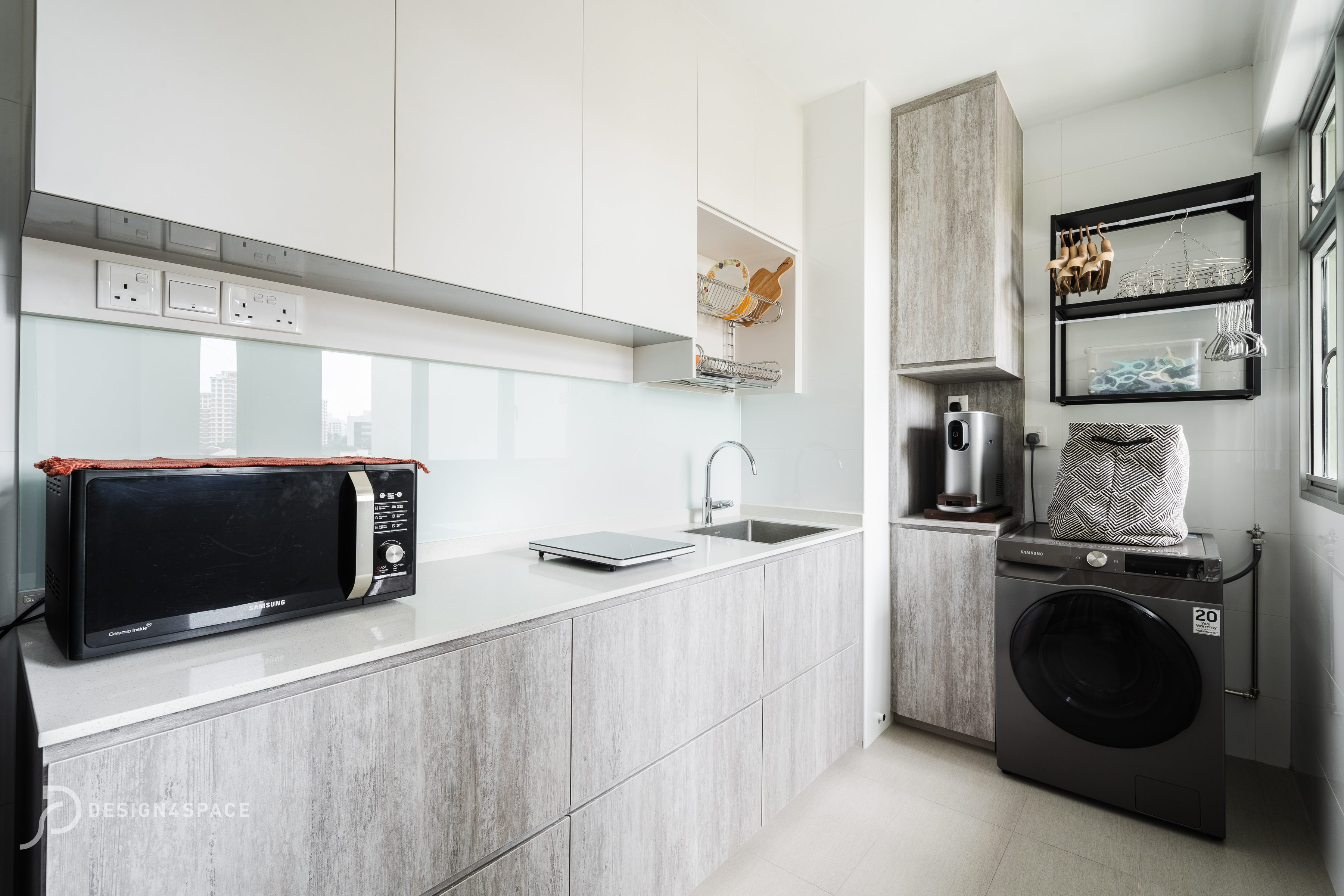 Modern, Scandinavian Design - Kitchen - HDB Studio Apartment - Design by Design 4 Space Pte Ltd