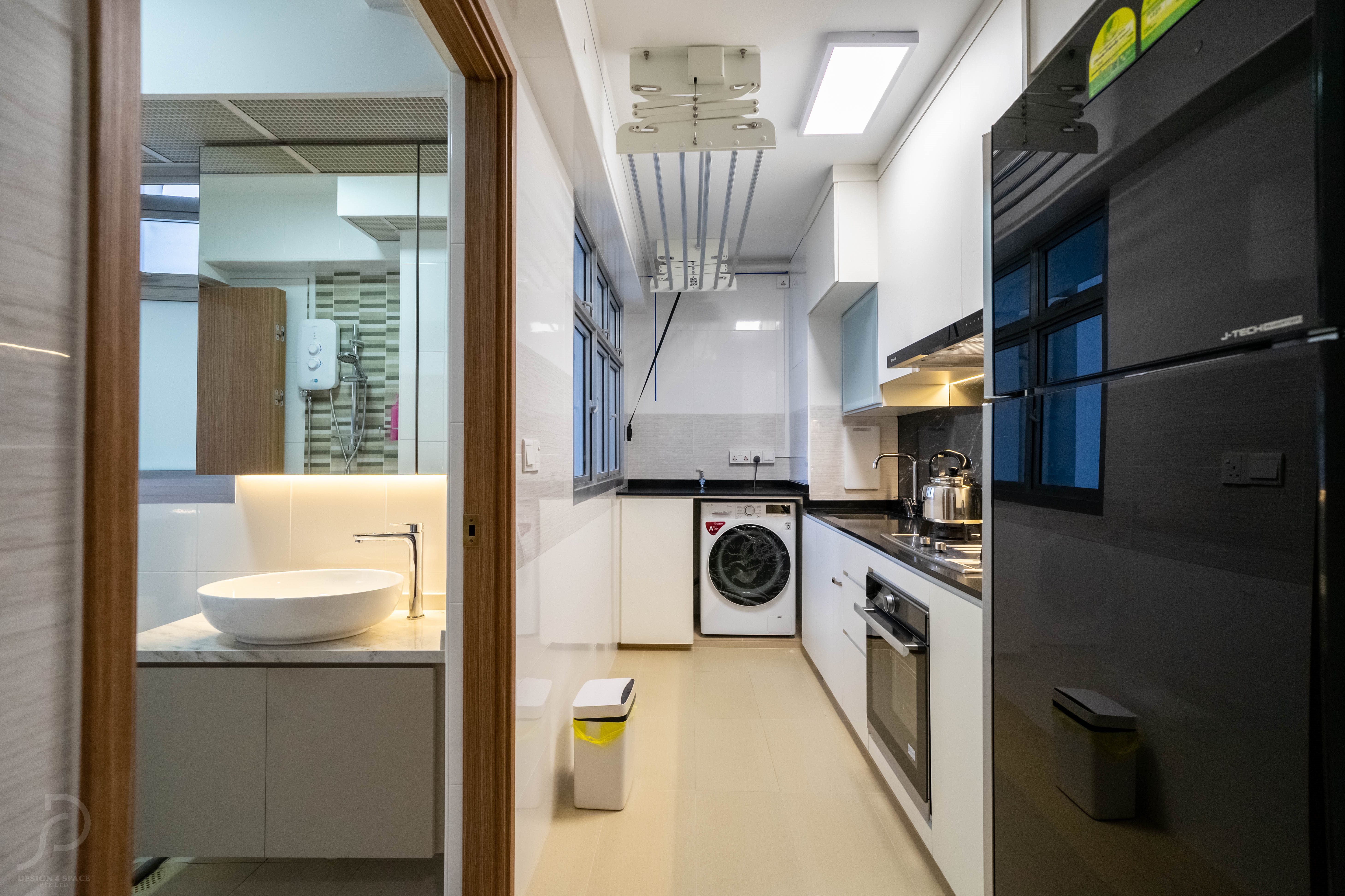  Design - Kitchen - HDB Studio Apartment - Design by Design 4 Space Pte Ltd